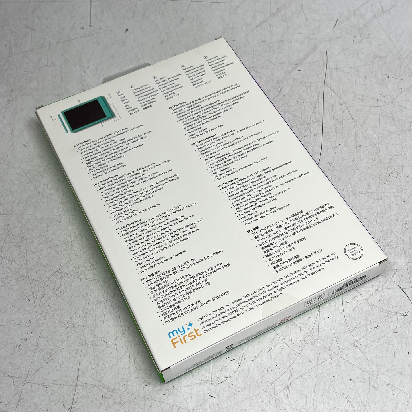 ZA@ MY FIRST Sketch Pro Neo Rubberized Corners Anti Glare Screen Ages 3-12 Blue FS1012