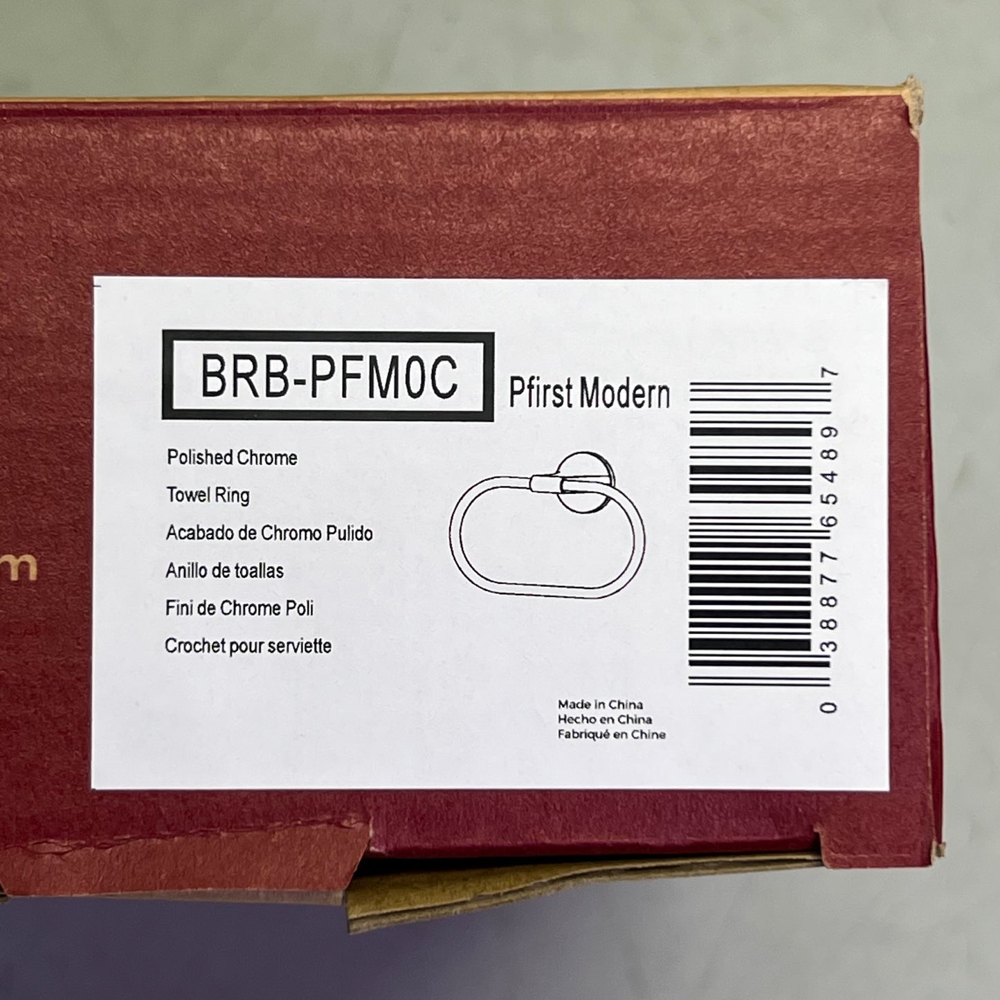 PFISTER Polished Chrome Towel Ring BRB-PFM0C