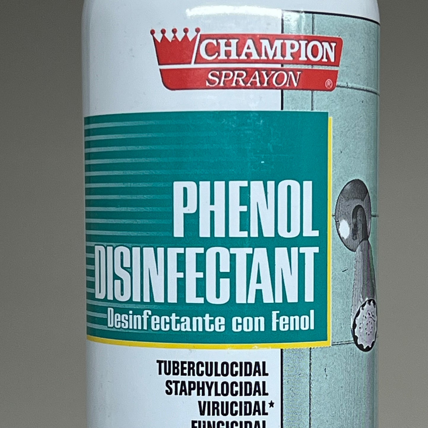 CHAMPION SPRAYON (12 Case) Phenol Disinfectant 15.5 oz Aerosol Cans RJS-5160