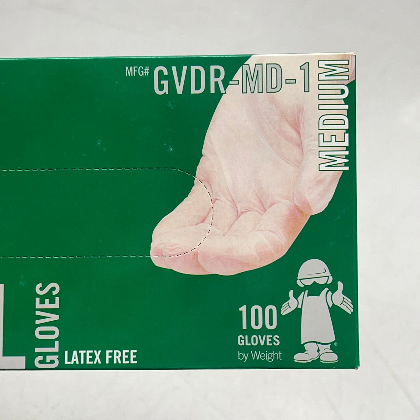 THE SAFETY ZONE (1,000 PACK) Industrial Grade Lightly Powdered Unisex Sz M Clear GVDR-MD-1