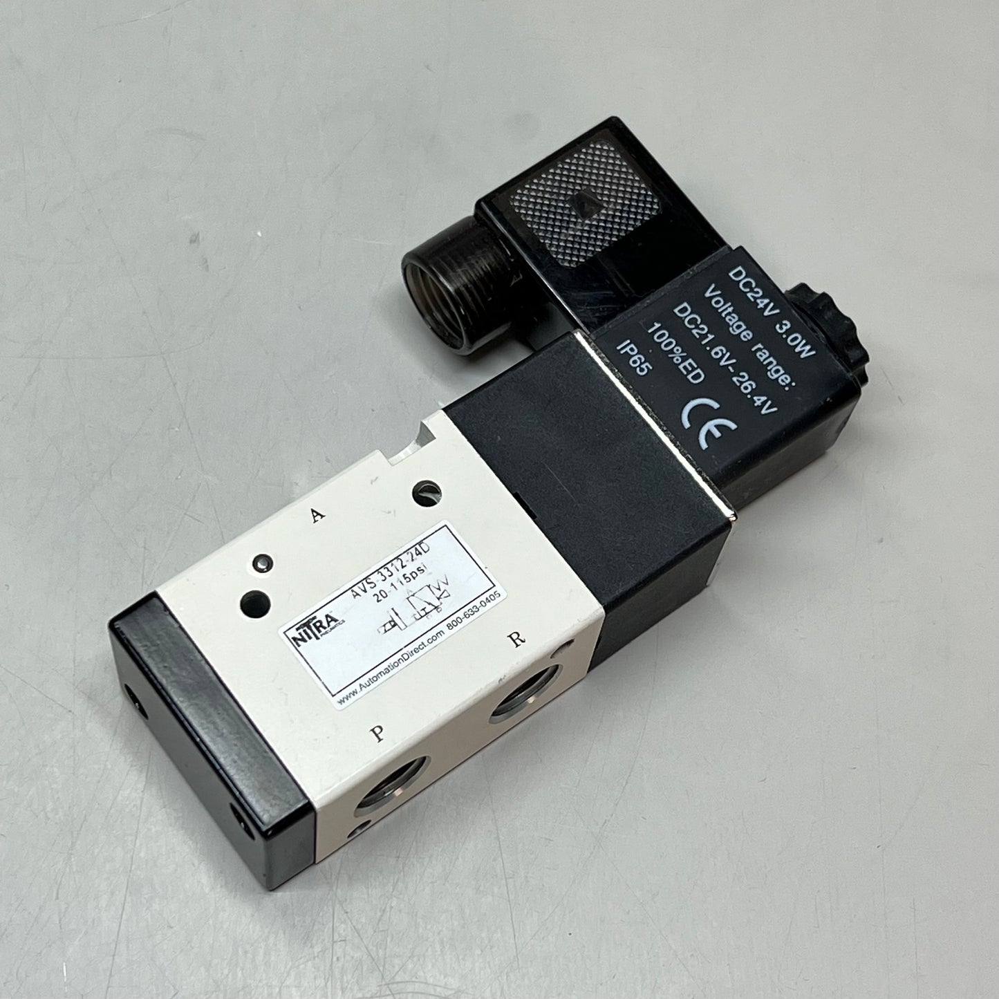 NITRA Automation Direct Solenoid Vavle DC24V DC21.6V-26.4V AVS-3312-24D