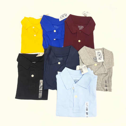 ZA@ (LOT OF 7) Assorted Polo Shirts 3 Button Up Collared Boy's Sz 3T Multicolor