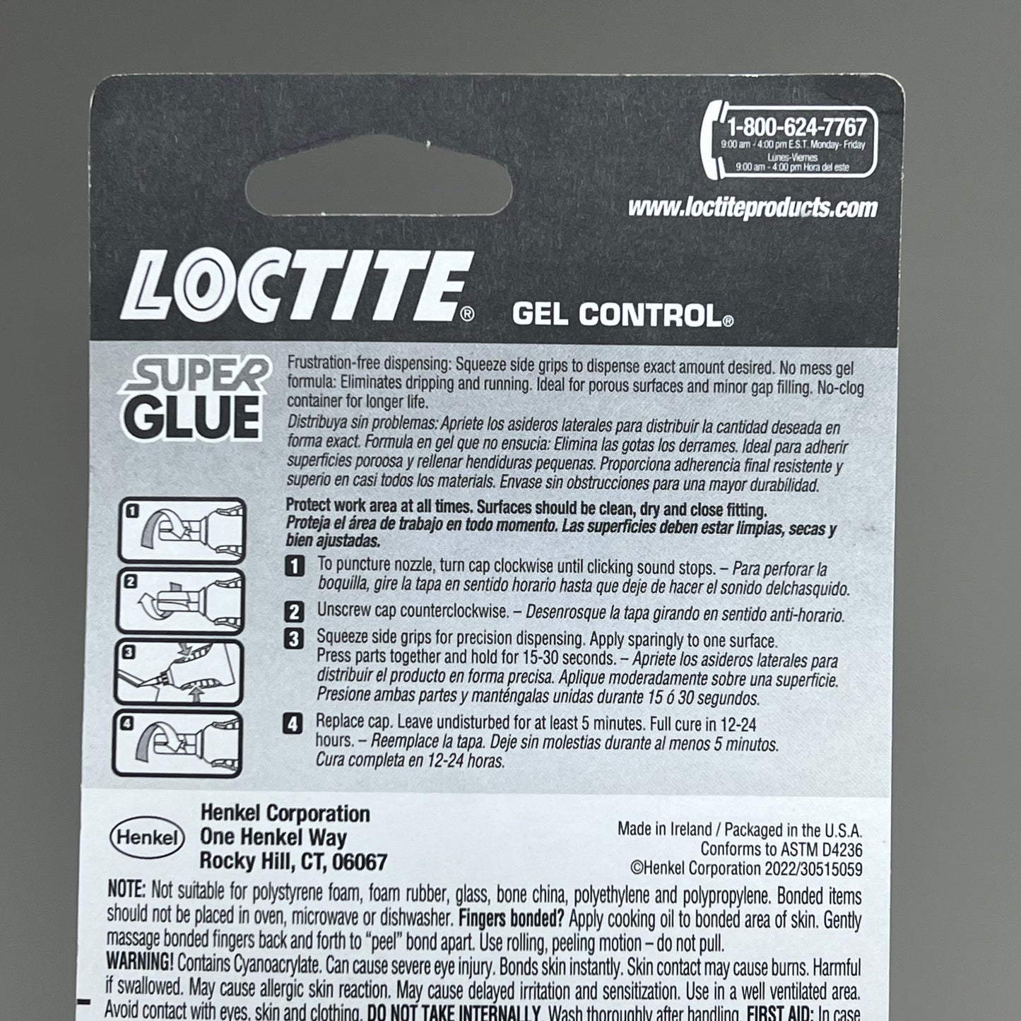 HENKEL LOCTITE (6 PACK) Super Glue Gel Control no Drip Easy Application 234790