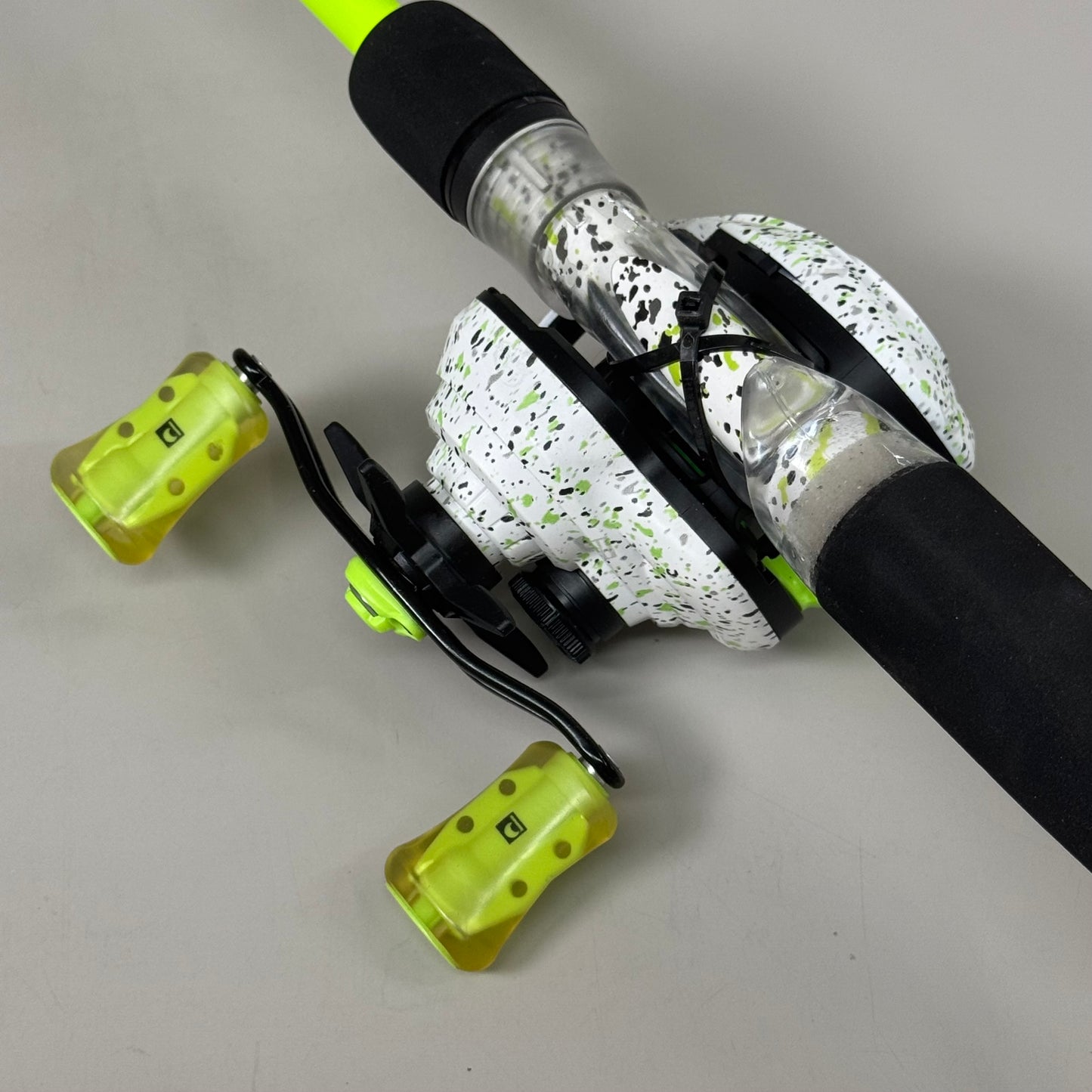 PROFISHIENCY Drip Bait Cast Patterned Fishing Rod Combo 7ft White DRIPWBC7MHFC