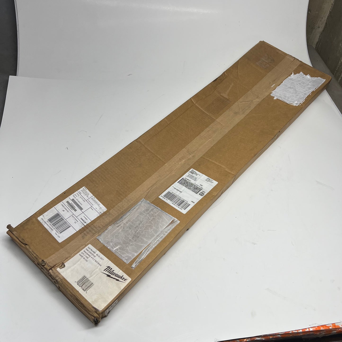 MILWAUKEE Rack Panel Storage & Display  4'x1' Red 48-55-1027