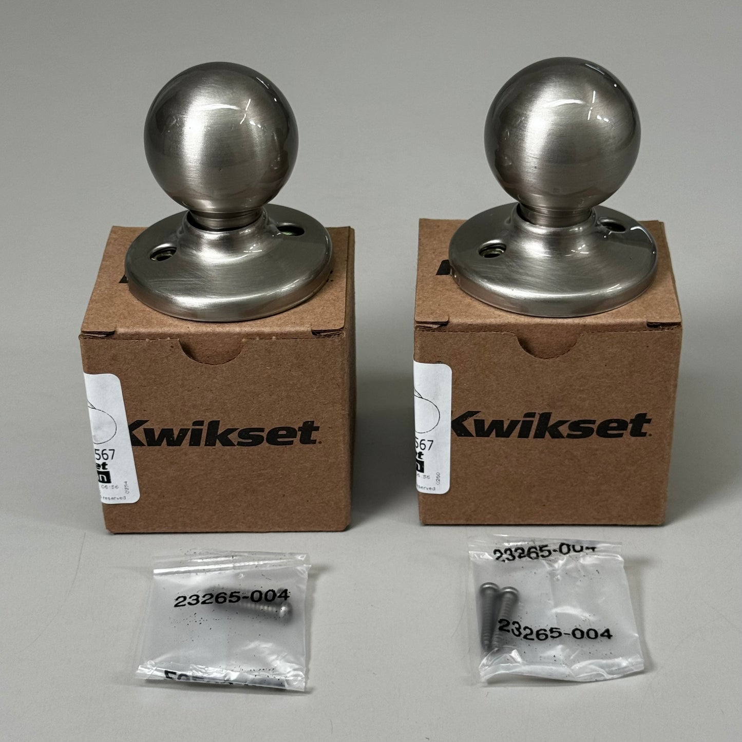 KWIKSET (2 PACK) Dummy Polo 488P 15 Universal Handing Satin Nickel 94880-567