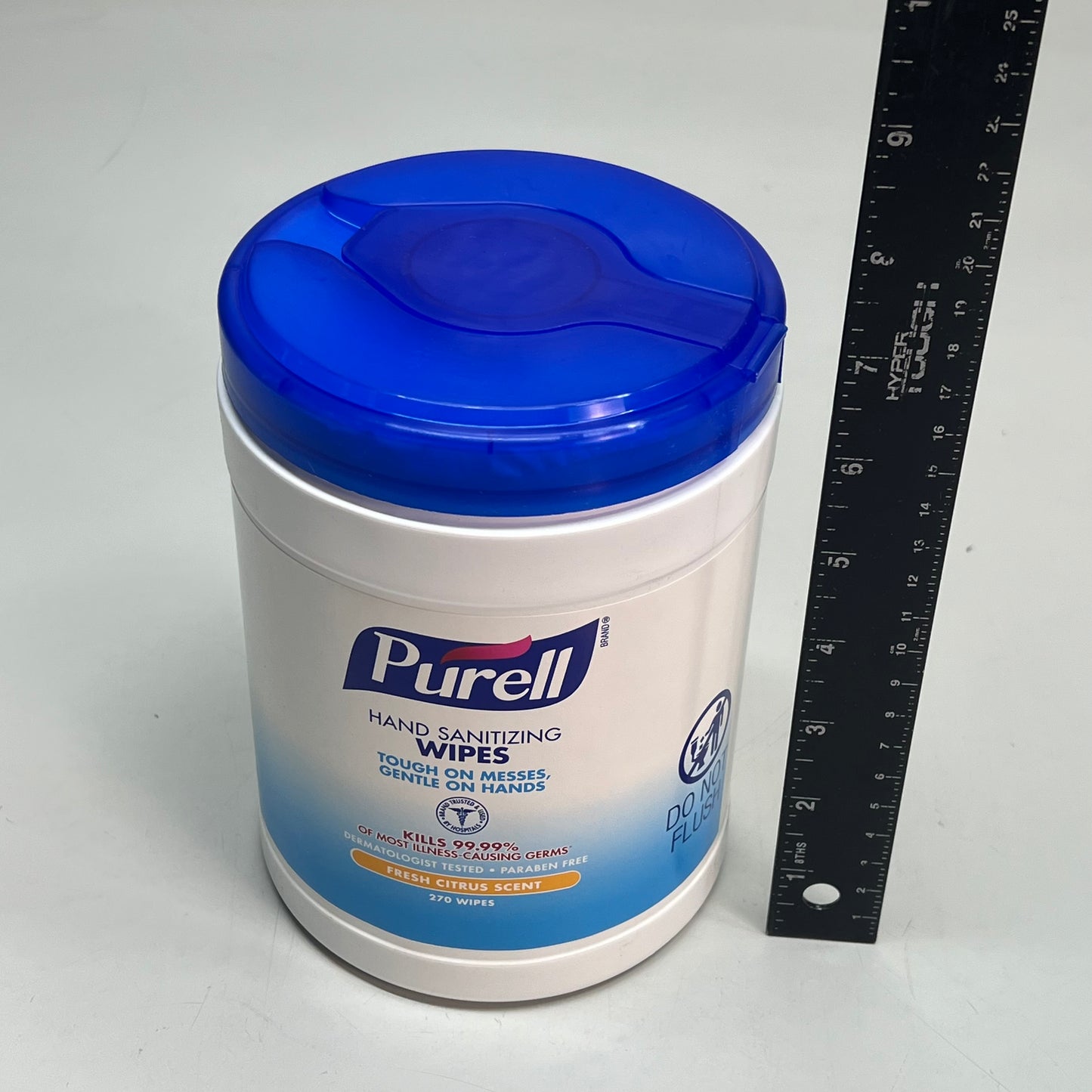 PURELL (2 PACK, 270 EACH) Hand Sanitizing Wipes Fresh Citrus Scent BB 03/27
