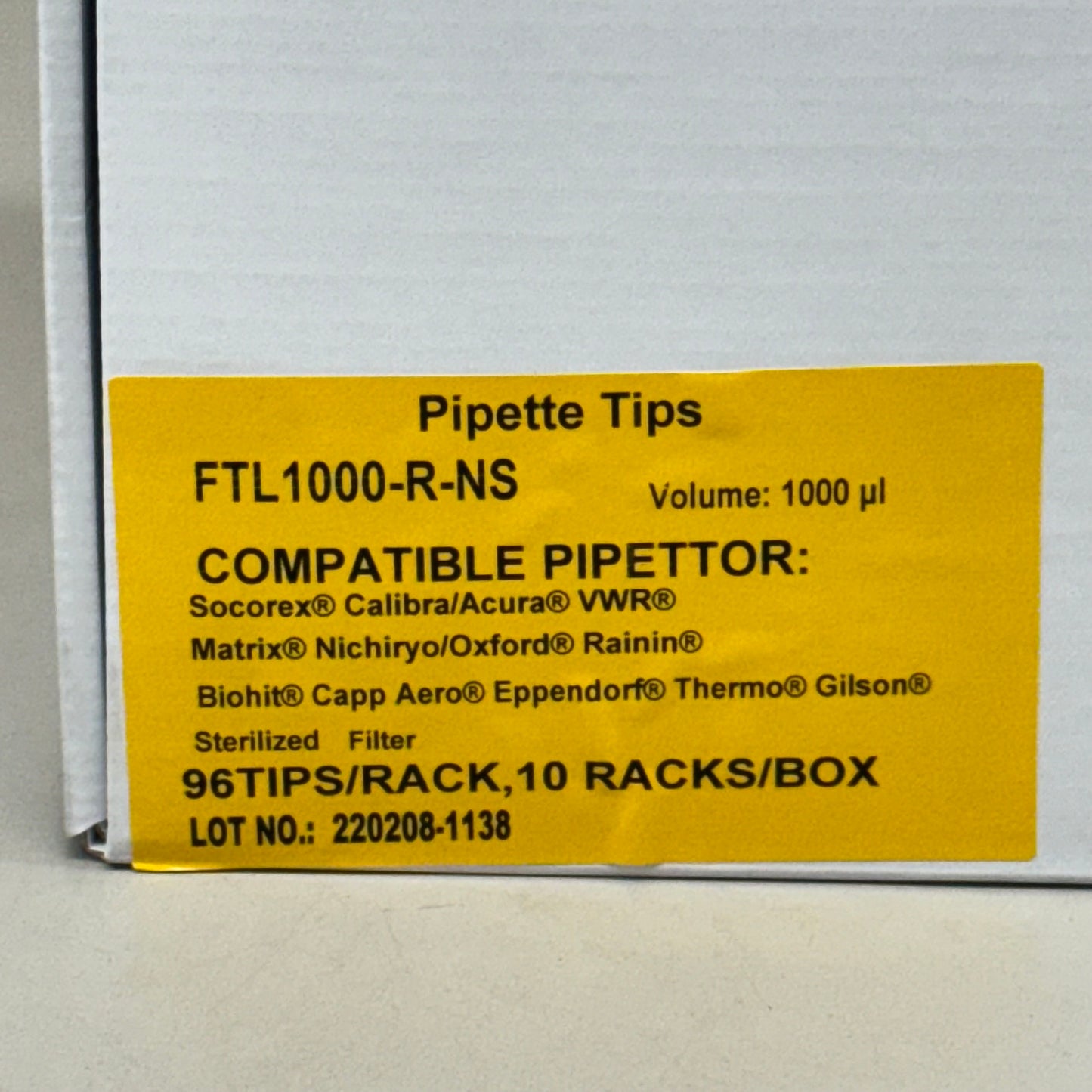 ZA@ GEB (4,800 PACK) Pipette Tips Sterilized Fits 11 Pipettors Clear