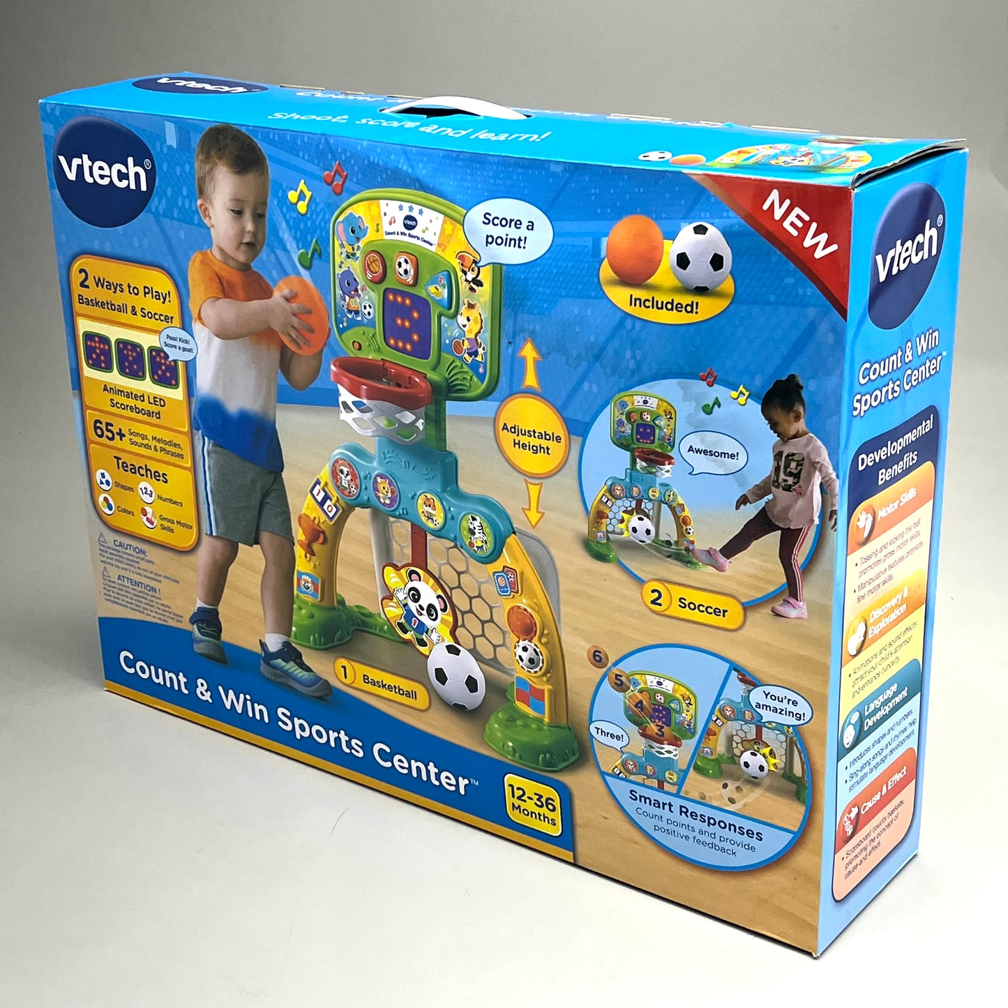 VTECH Count & Win Sports Center w/ Two Balls & Adjustable Height 12-36Month 5335