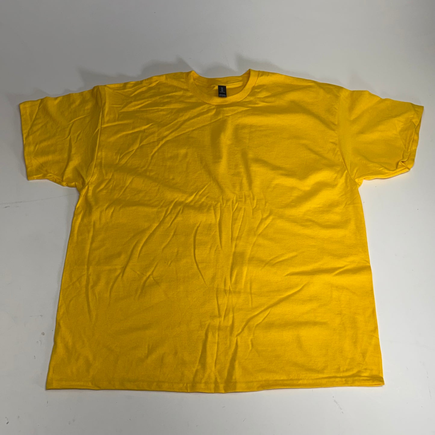 ZA@ GILDEN (12 PACK) Unisex Heavy Cotton T-shirts Short Sleeve Unisex Sz 2XL Yellow