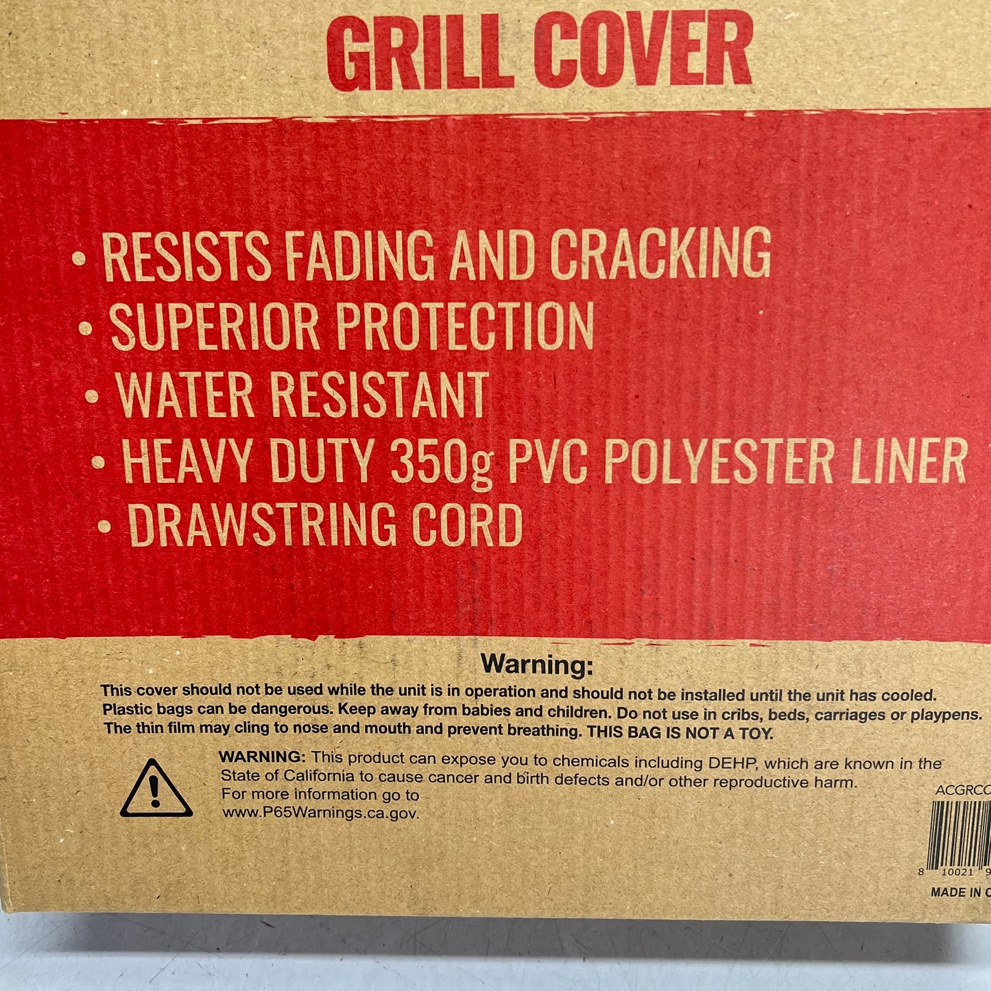 RECTEQ Dual Fire Grill Cover 2-ply Construction 350g Pvc Custom Fit Blk RT-1200