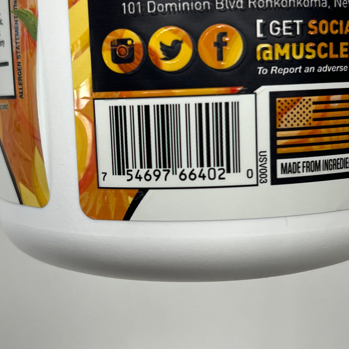 MUSCLESPORT Fruits & Greens W/ Pre & Probiotics Revolution Peach Mango BB 01/29