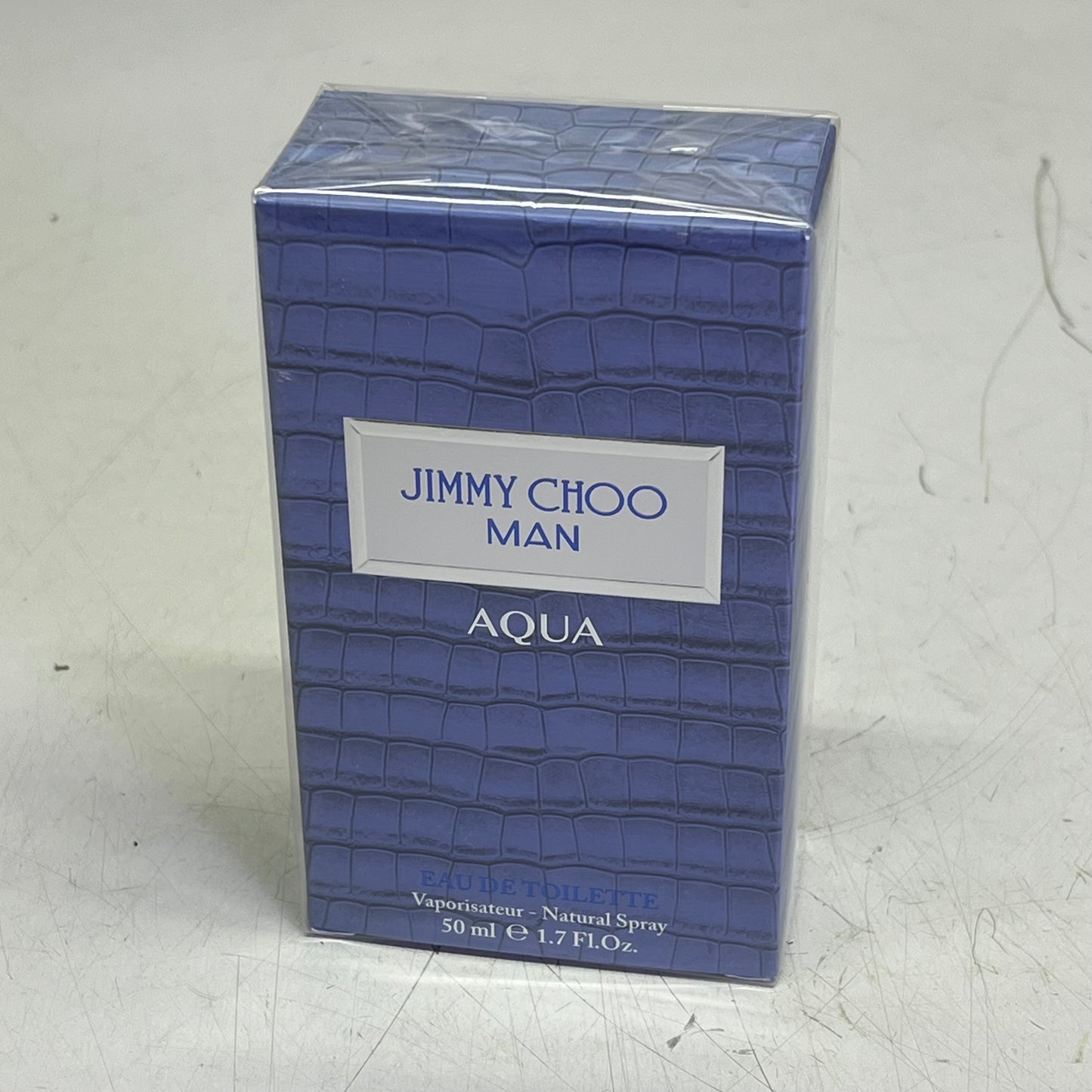 JIMMY CHOO MAN Aqua Eau De Toilette Woody Marine Scent 1.7 fl oz Blue 2597696