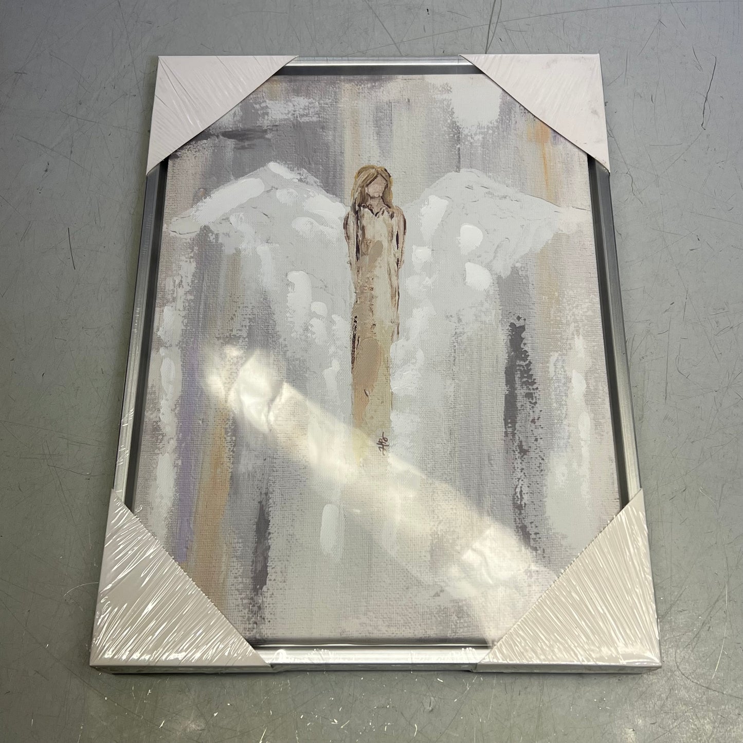 RAZ IMPORTS (SET OF 3) Angel Framed Canvas Wall Art 15.5" x 11.5" Silver 2305282