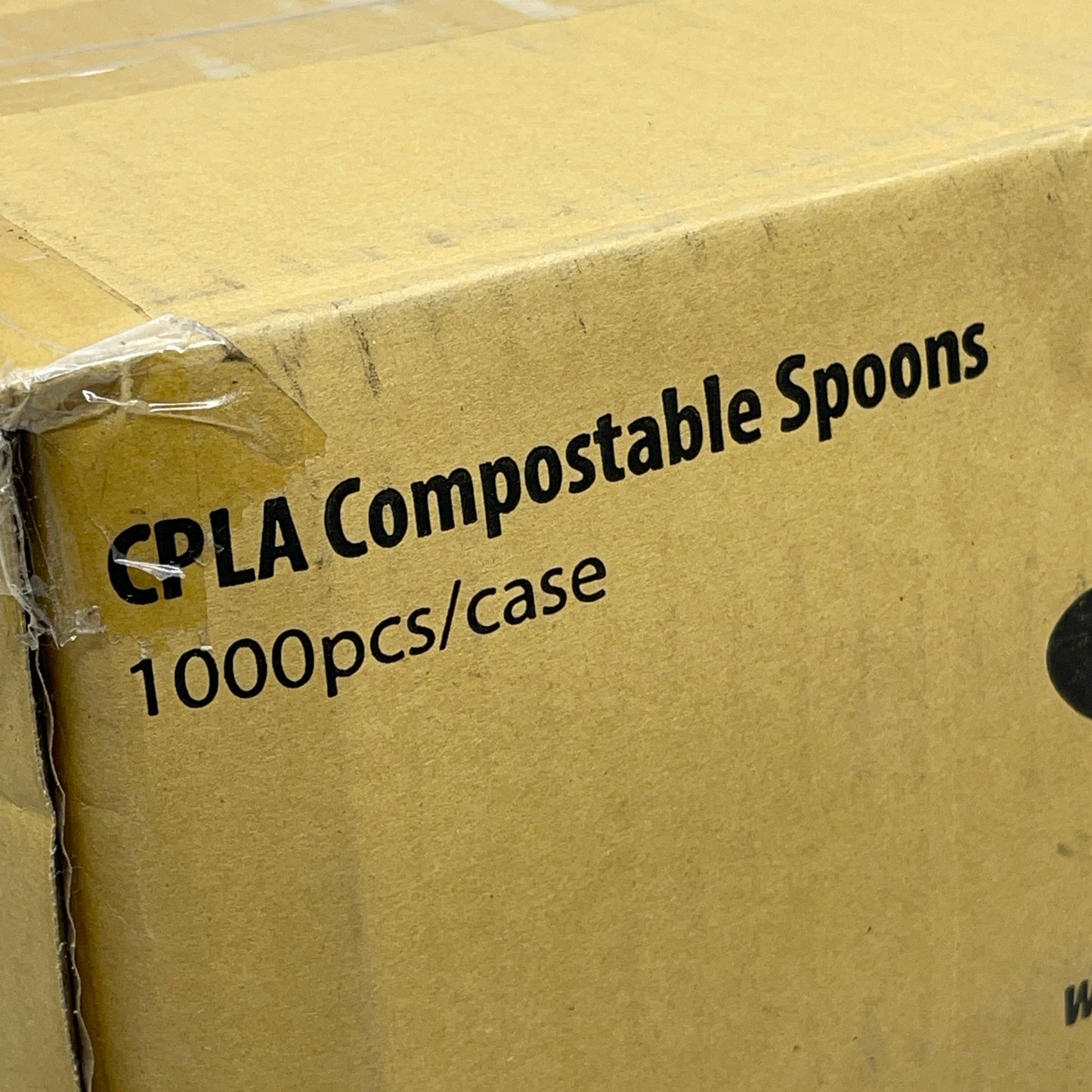 ZA@ FROZEN SOLUTIONS (6,000 PACK) Compostable Spoons 6.5" Off White G