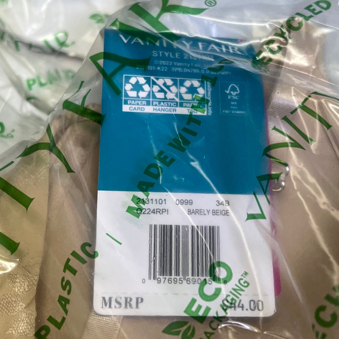 ZA@ VANITY FAIR Lot Of Assorted Style Bras Women's Variety of Sz Tan/Black/White