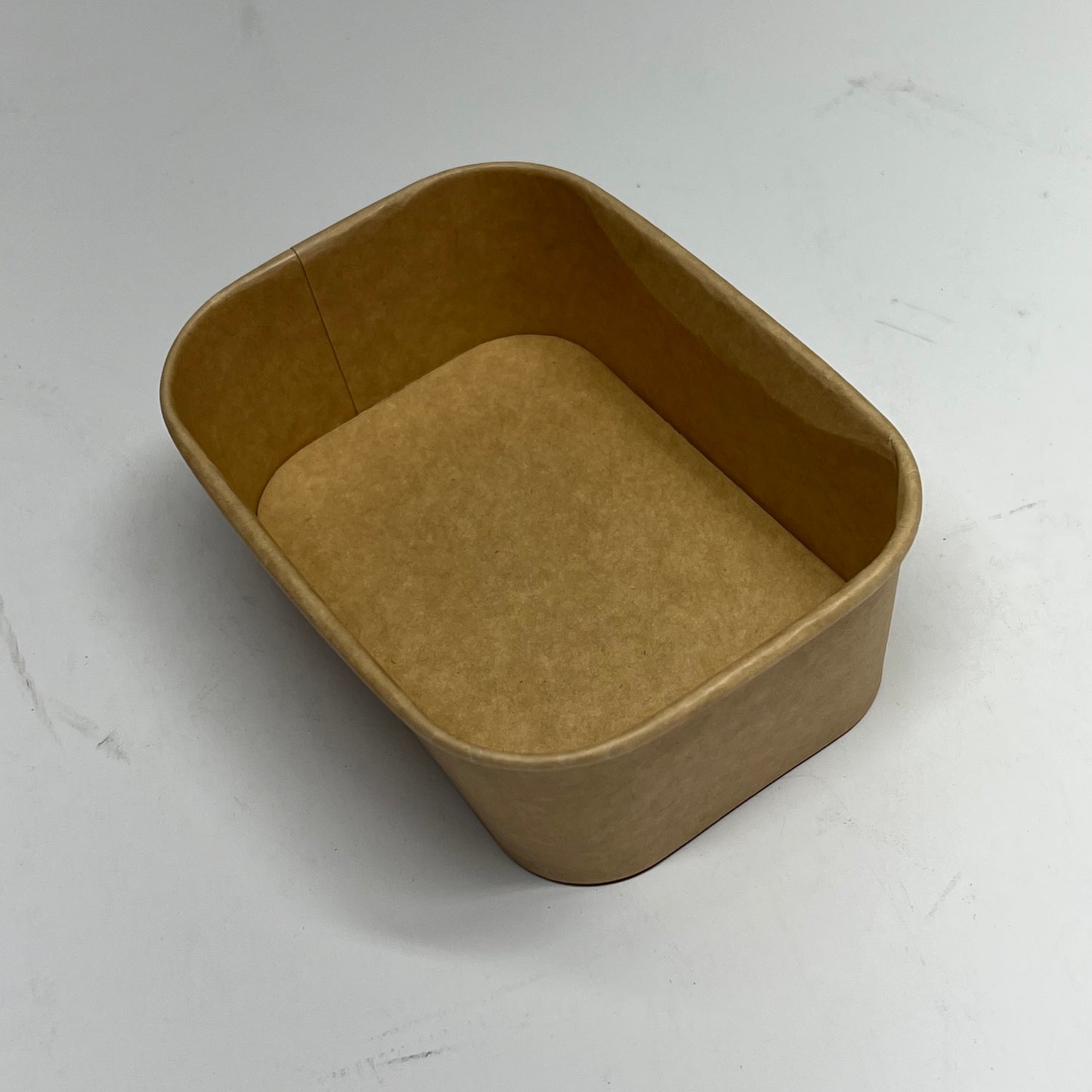 ZA@ KRAFT (300 PACK) Rectangular Kraft Paperboard Box (lids Not Included) 24 oz Brown AC-24OZRECT-KRAFT