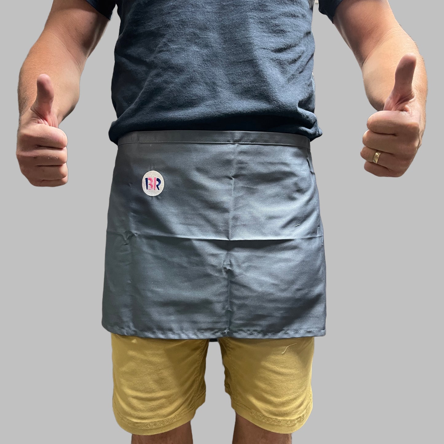 BASKIN ROBBINS 4-PACK! Uniform Waist Apron One Size Grey (New)