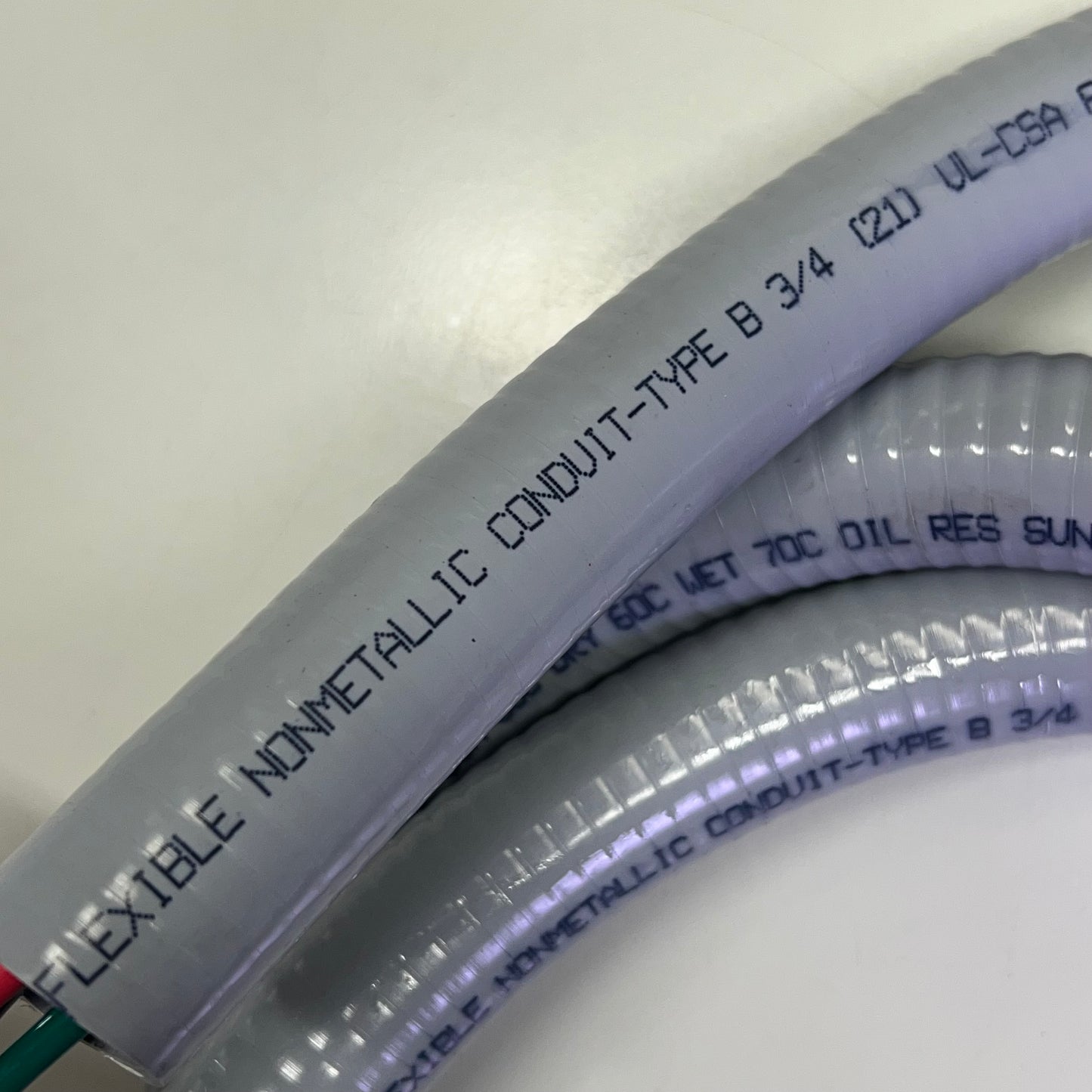 MARS A/C Whip Non-Metallic Liquid Tight Flexible Conduit 8' X 3/4 Gray 84141