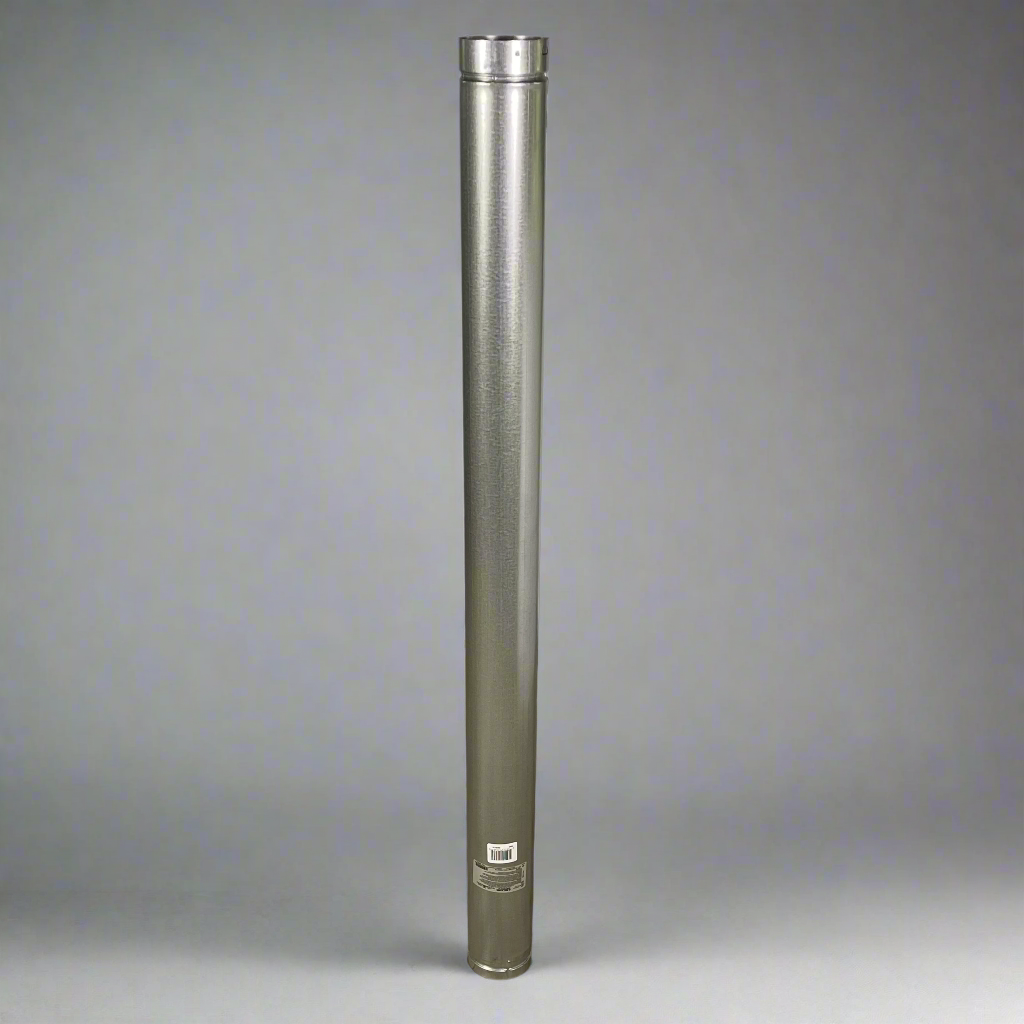 SELKIRK (6-Pack) Duravent Locktab Double Wall Round Gas Pipe 4" Dia x 5' L Steel 4RV5