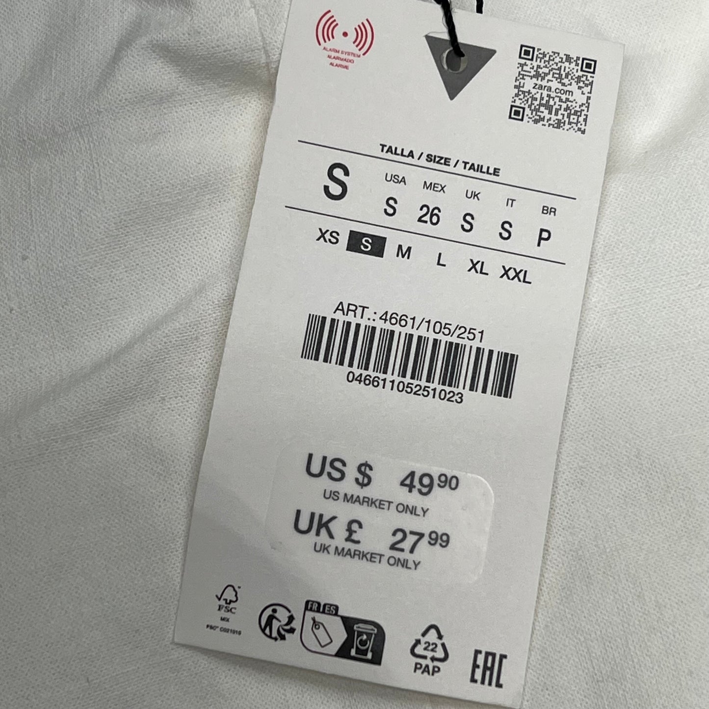 ZA@ ZARA Lot Of Assorted Clothing Dresses, Blouses & Bottoms Women's Sz S & M