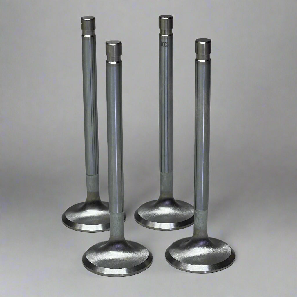 (Set of 4) Super Duty Steel Intake Valves 2.02+1.6 EX 4302, Silver