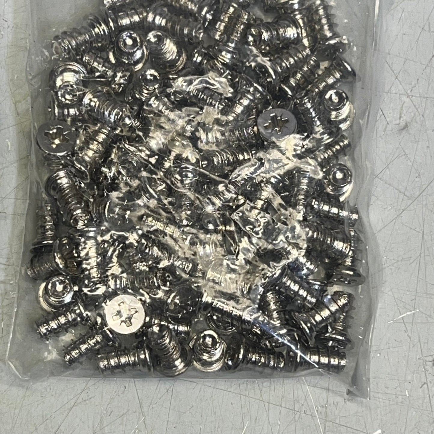 ZA@ (LOT OF 2) Hardware Adjustable Shelving Studs & Philip Head Chubby Screws Chrome