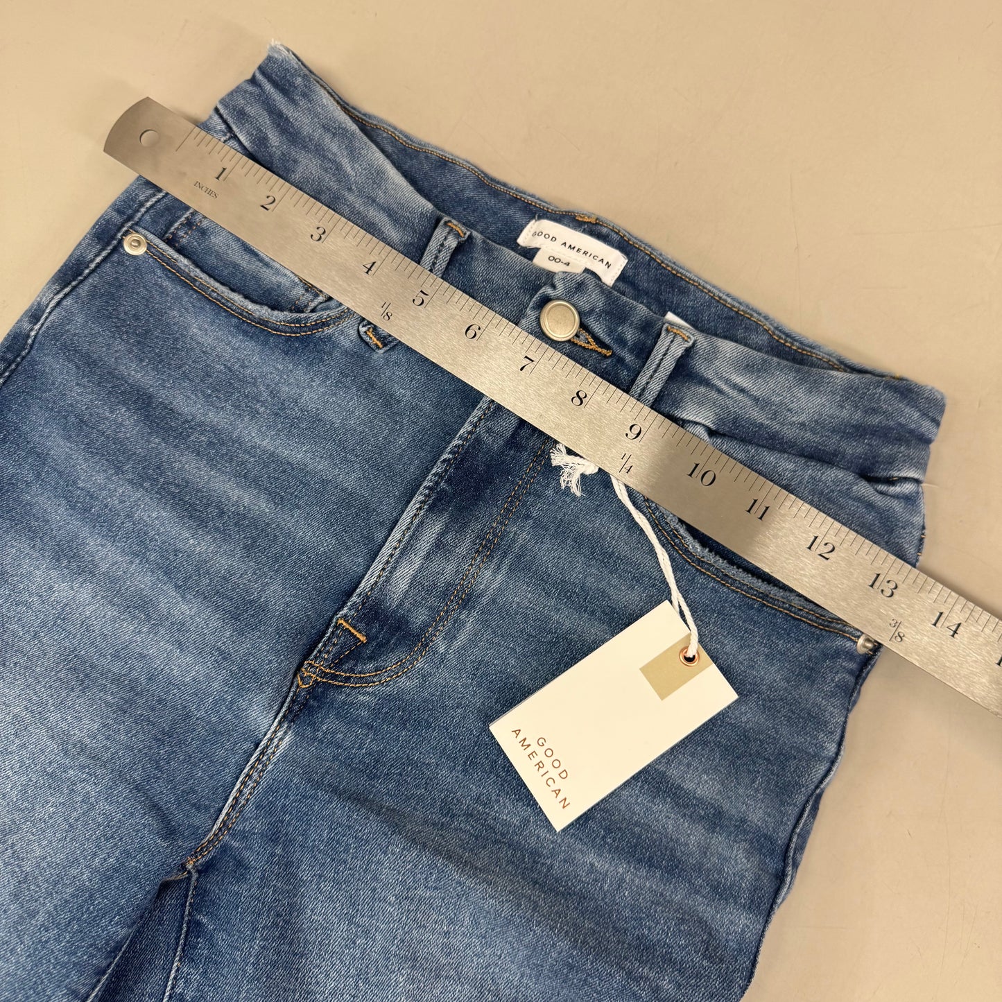 GOOD AMERICAN Good Legs Extra Stretch Jeans Women's Sz 00-4/A Indigo316 GLAF478AT
