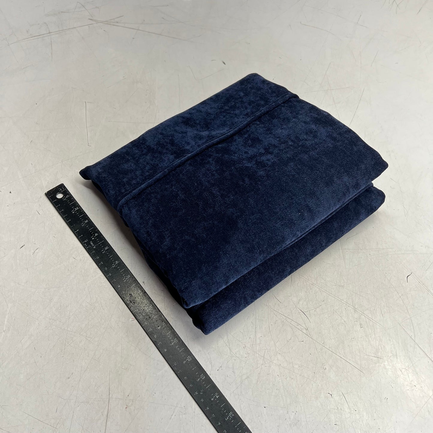 LOVE SAC Deep Angled Side Cover Corded Velvet 29" W X 28.5"T X 6"D Sapphire Navy