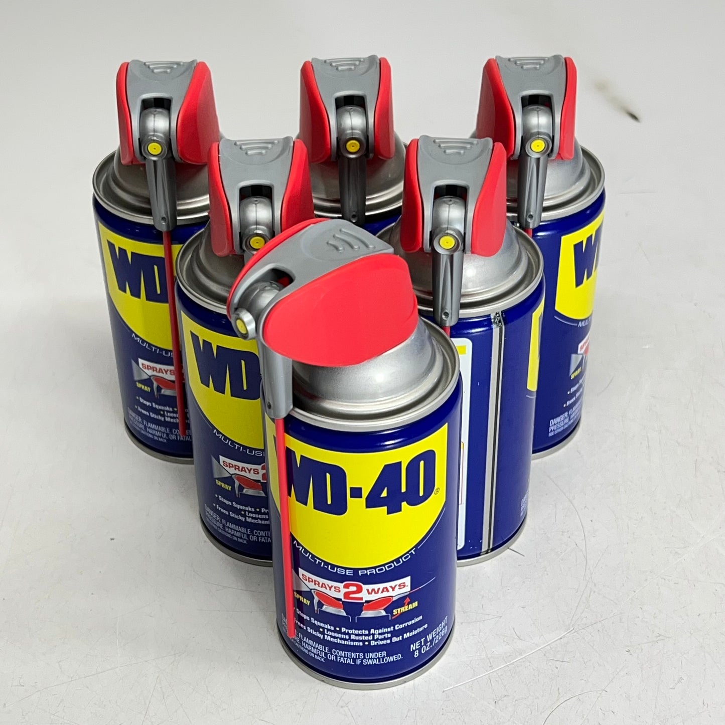 ZA@ WD-40 (6 PACK) Original Formula Multi-Purpose Lubricant Spray w/ Straw 8 fl oz B