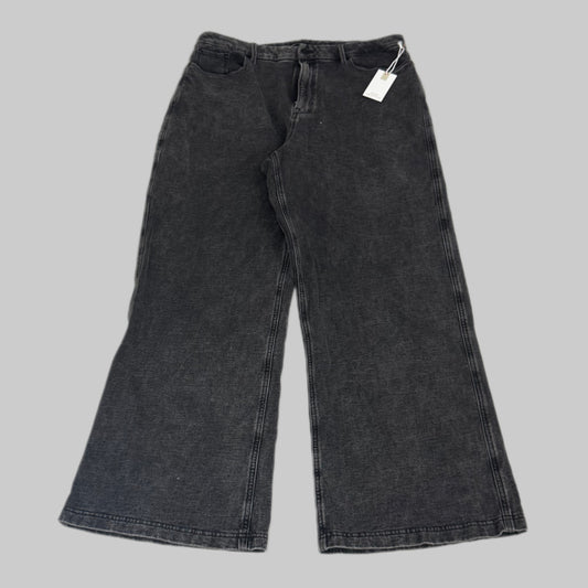 GOOD AMERICAN Jeanius Good Skate Jeans Women's Sz 18 Black GS0409BVN