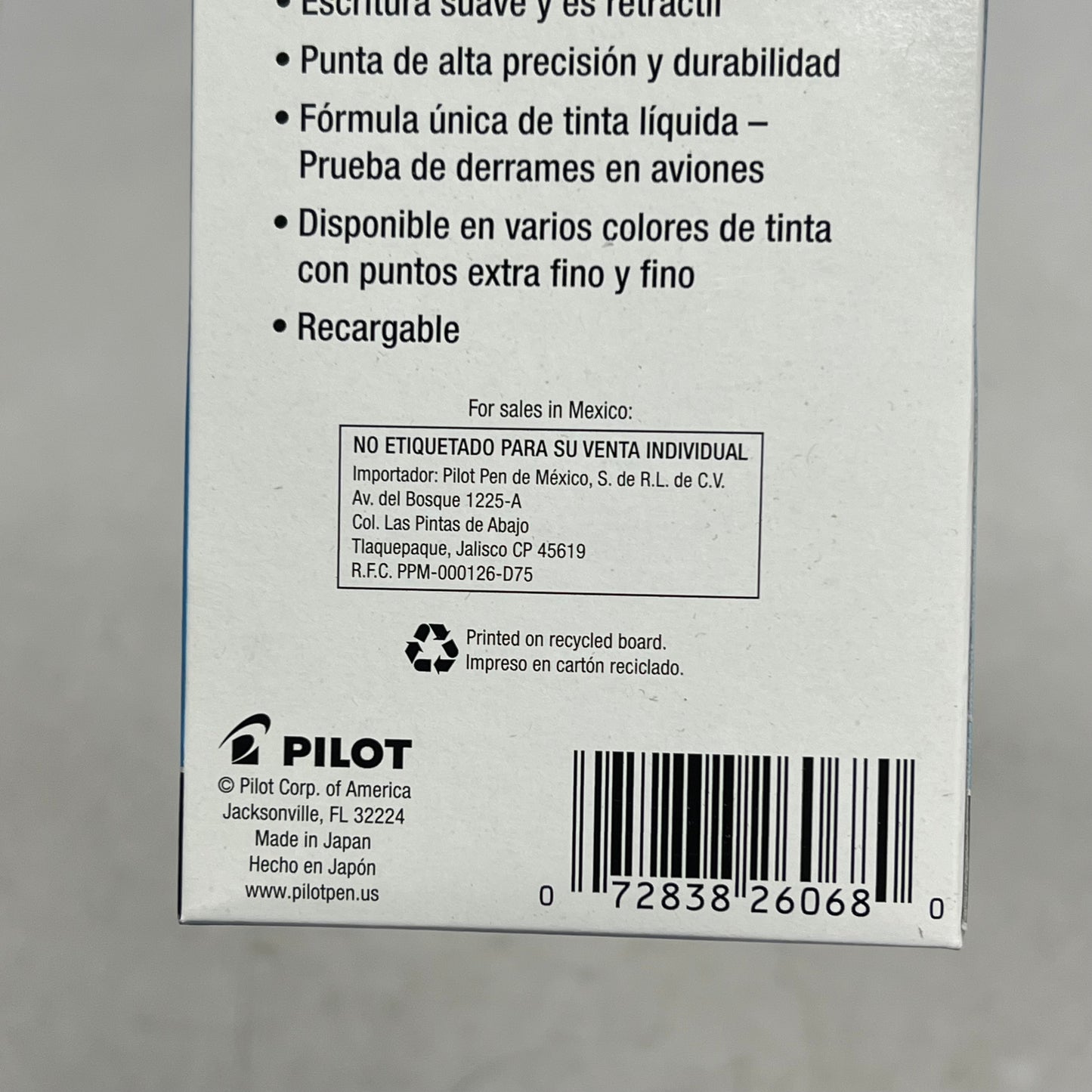 PILOT (2 PACK, 12 EACH) Precise V7 Retractable Rollerball Pens Fine 0.7 mm Blue