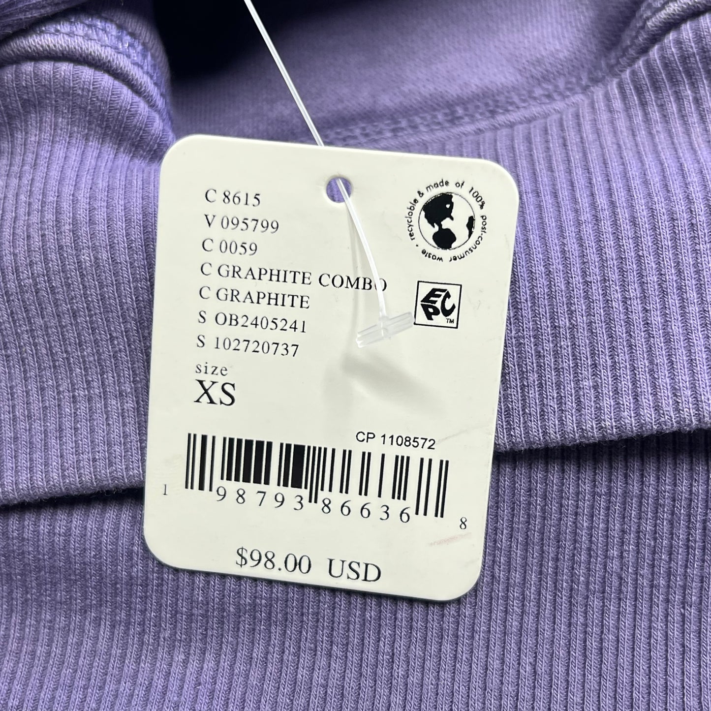 FREE PEOPLE MOVEMENT Slouchy Relaxed Fit Pullover Hoodie Women's Sz XS Purple