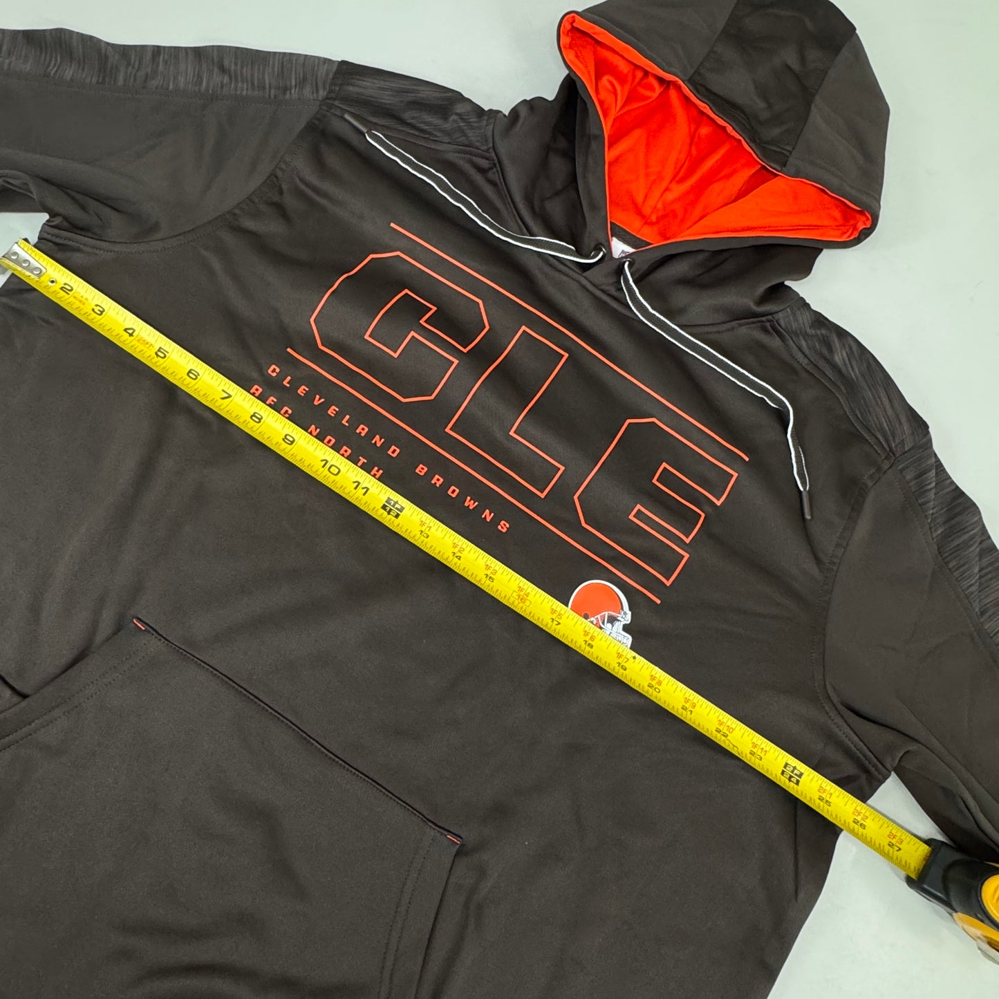 NFL Cleveland Browns Hoodie AFG North Sweatshirt Pullover XL Brown 1802967