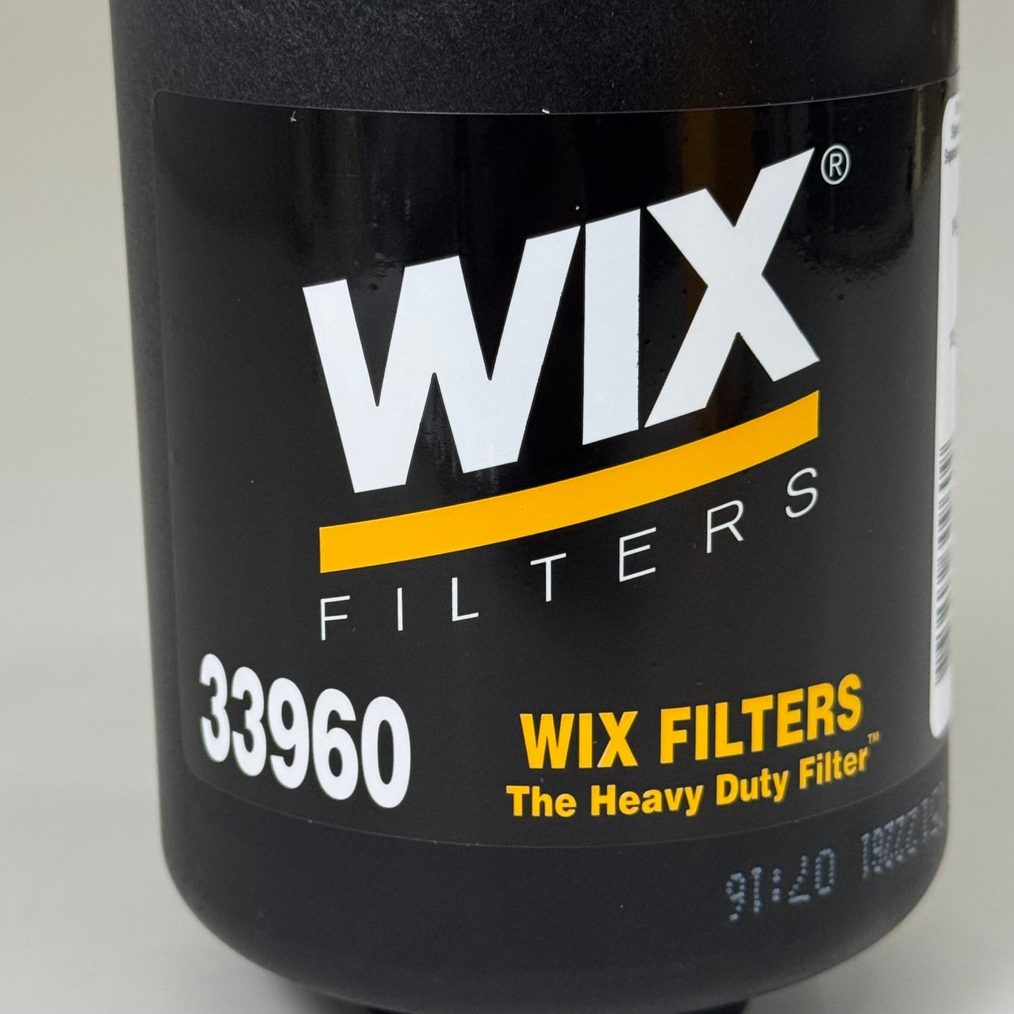 WIX Fuel/Water Separator Filter 7 Micron Rating Spin-On Cellulose Black 33960