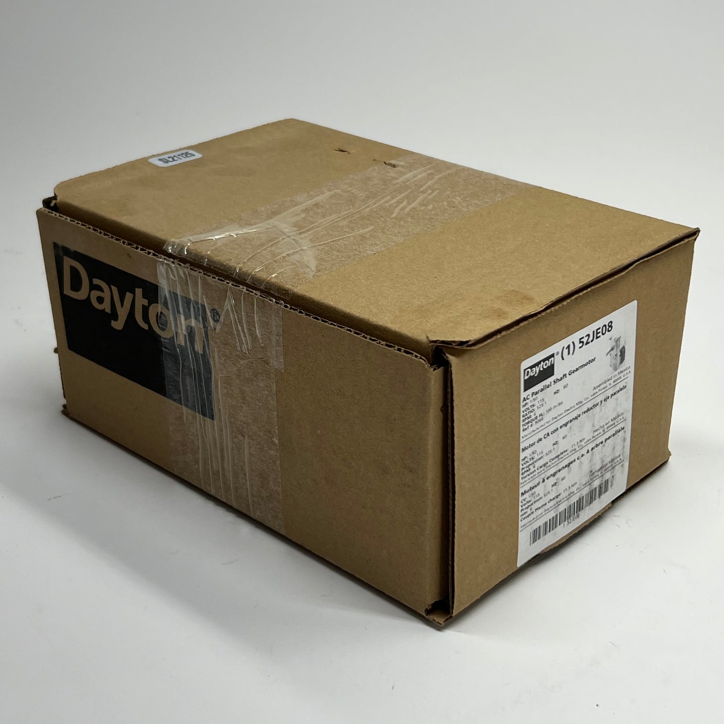 DAYTON AC Parallel Shaft Gearmotor 1/50HP - 115V Sz 5" x 5" Steel (1)52JE08