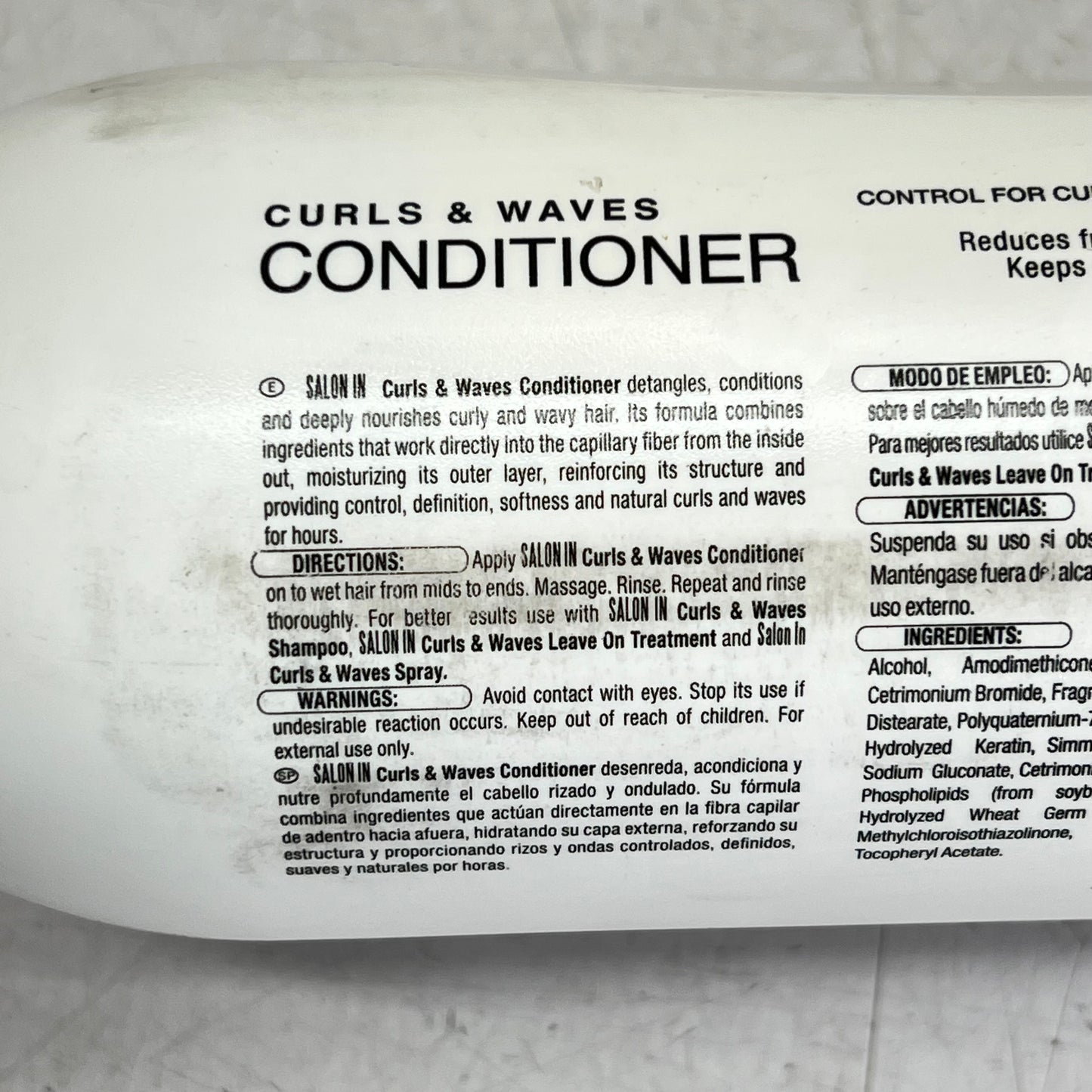 ZA@ RECAMIER PROFESSIONAL SALON IN  (2 PACK) Pro+ Curl & Waves Conditioner  33.8 fl oz  (As-is) B