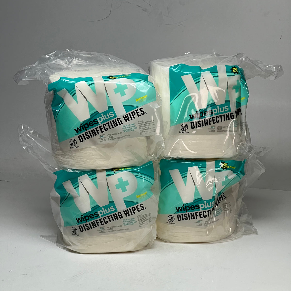 CARLISLE (4 PACK - 3200 Total) Disinfecting Surface Wipes Refill Bag Sz 8" x 6" White 37301