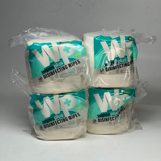 CARLISLE (4 PACK - 3200 Total) Disinfecting Surface Wipes Refill Bag Sz 8" x 6" White 37301