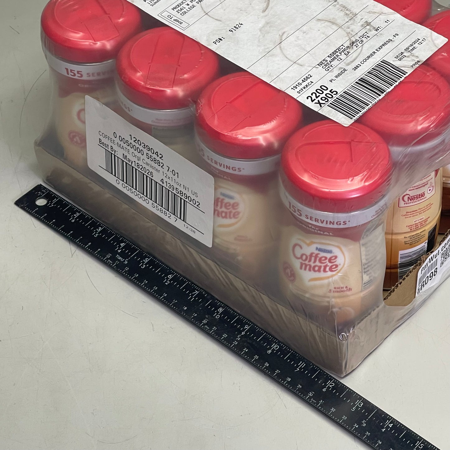 NESTLE (12 PACK) Coffee Mate Original Powder Creamer 11 oz NES55882 BB 05/26