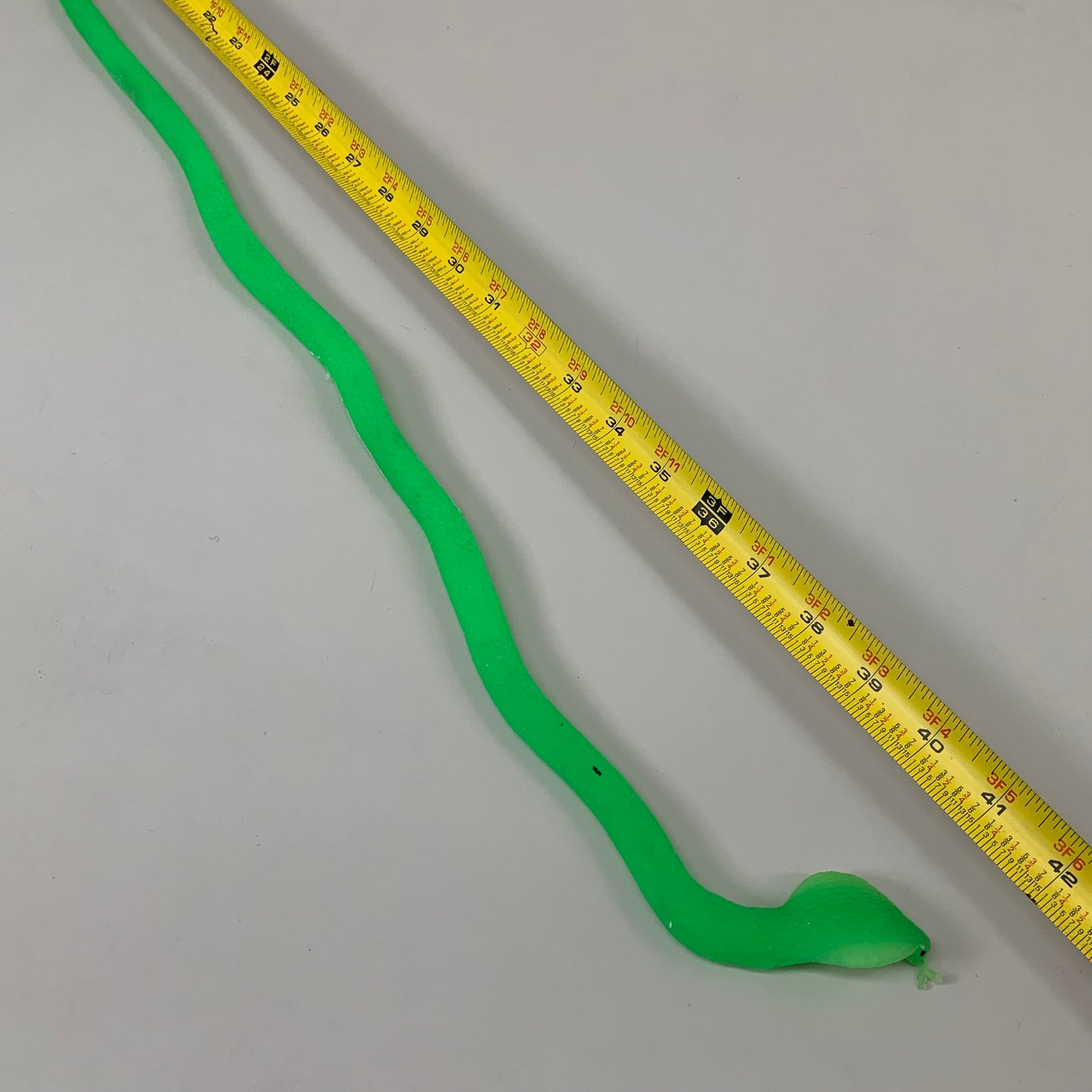 SLITHERY SNAKE (2 PACK) Glow in the Dark Squishy Snake Toy Neon Green 31-0020