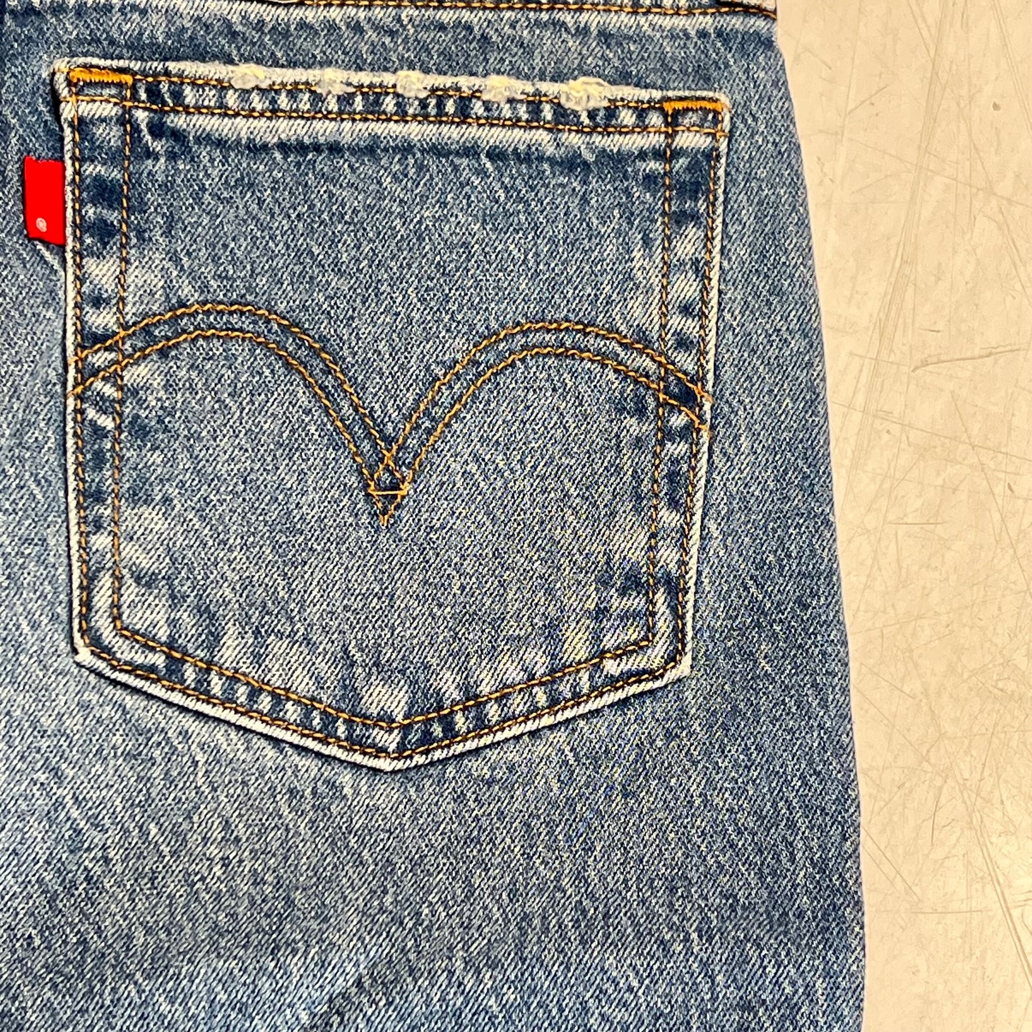 LEVIS High Rise Wedgie Bootcut Jeans Women's Sz 26x32 Fair Point Psk A87100002