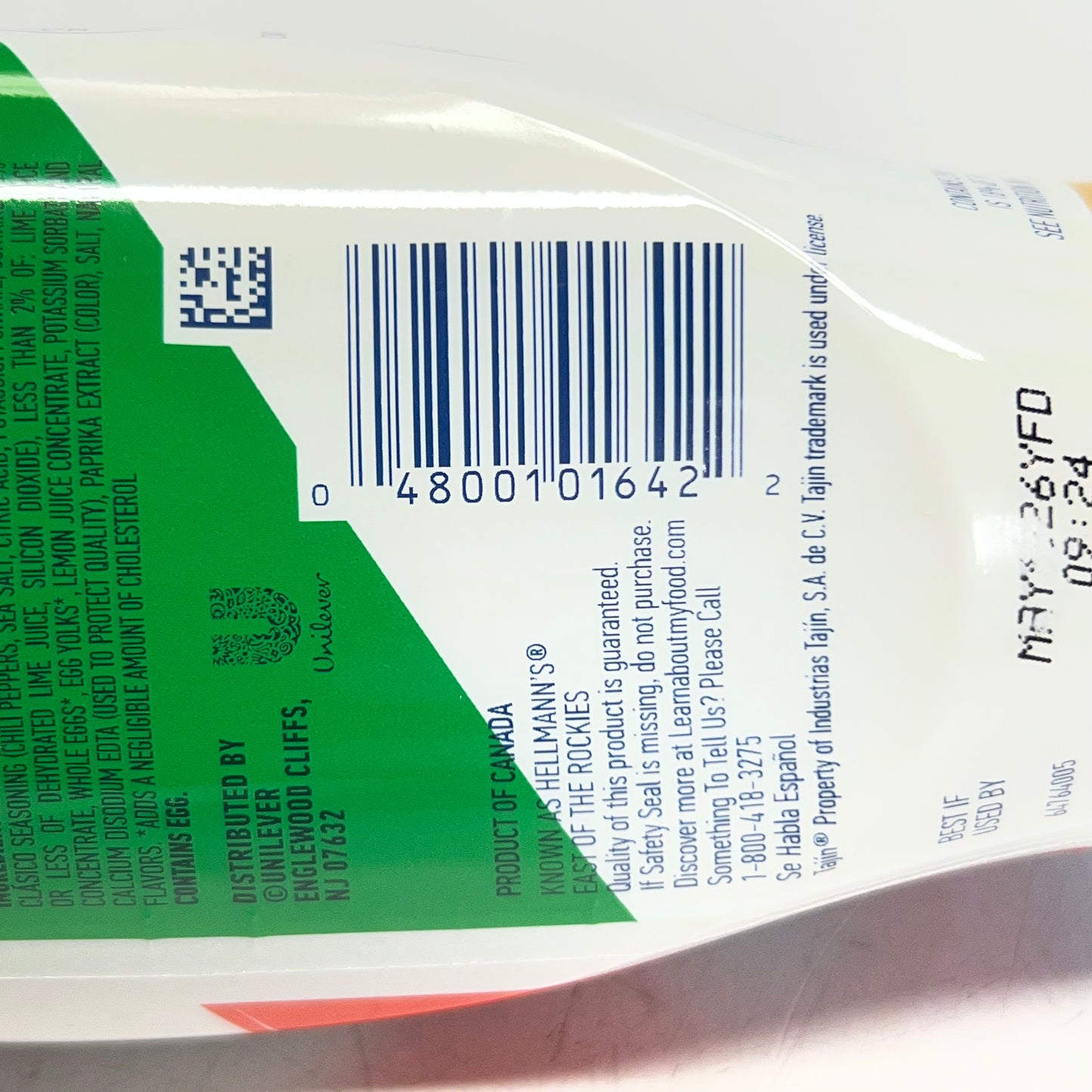 HELLMANN'S (8 PACK) Chili Lime Mayonnaise Dressing Tajin 11.5 fl. oz. BB 05/26 62674869