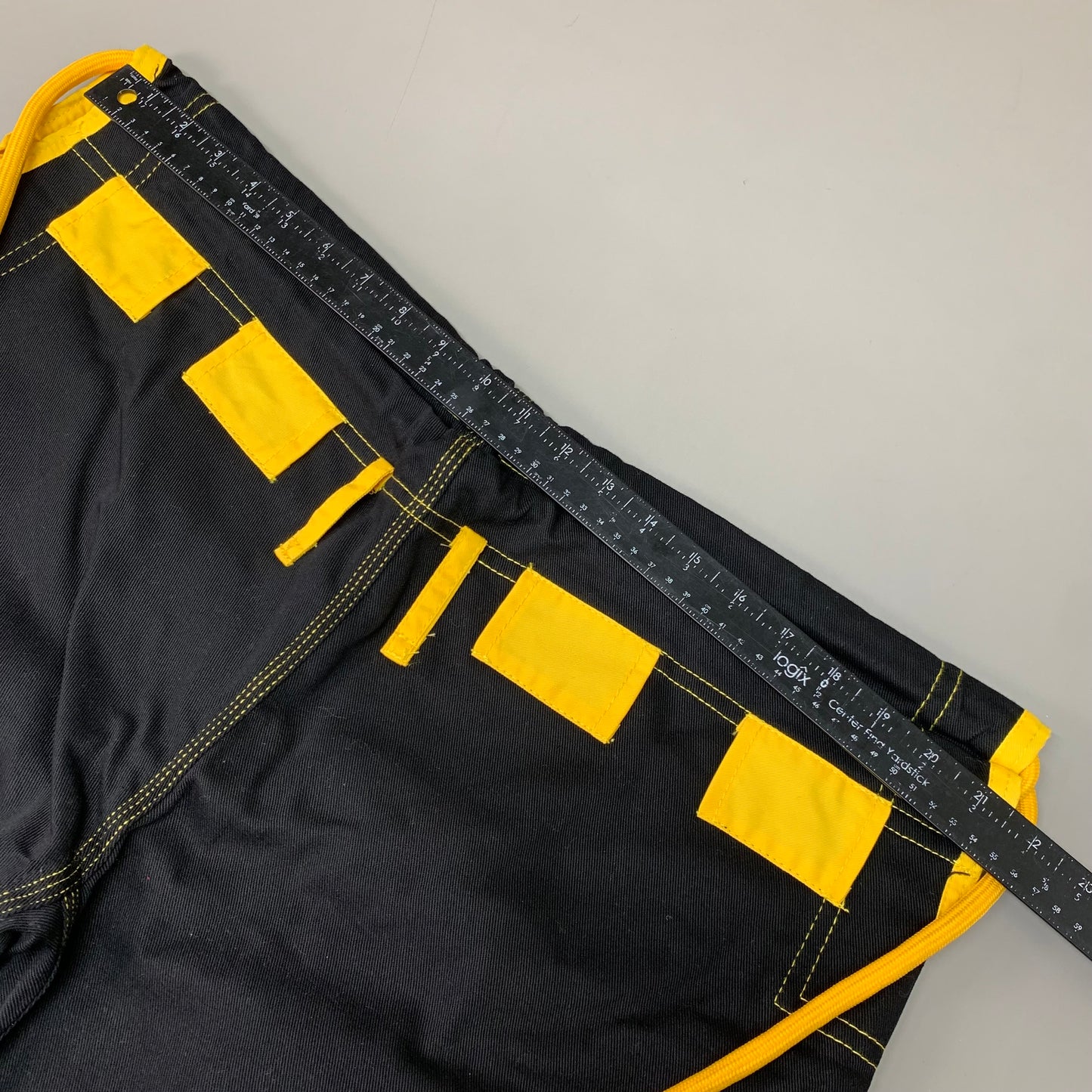 BTLGRNDS Martial Arts Jiu Jitsu Gi Uniform Adult Size Black/Yellow