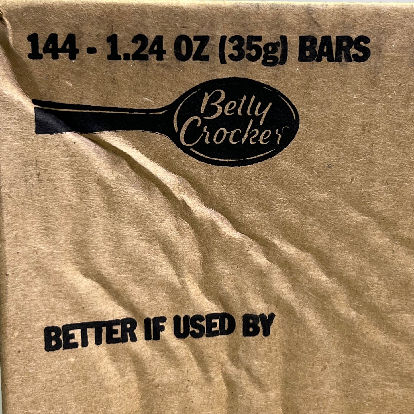 ZA@ BETTY CROCKER (144 PACK) Chocolate Chip Oatmeal Bar 1.24 oz BB 04/25 (New) H