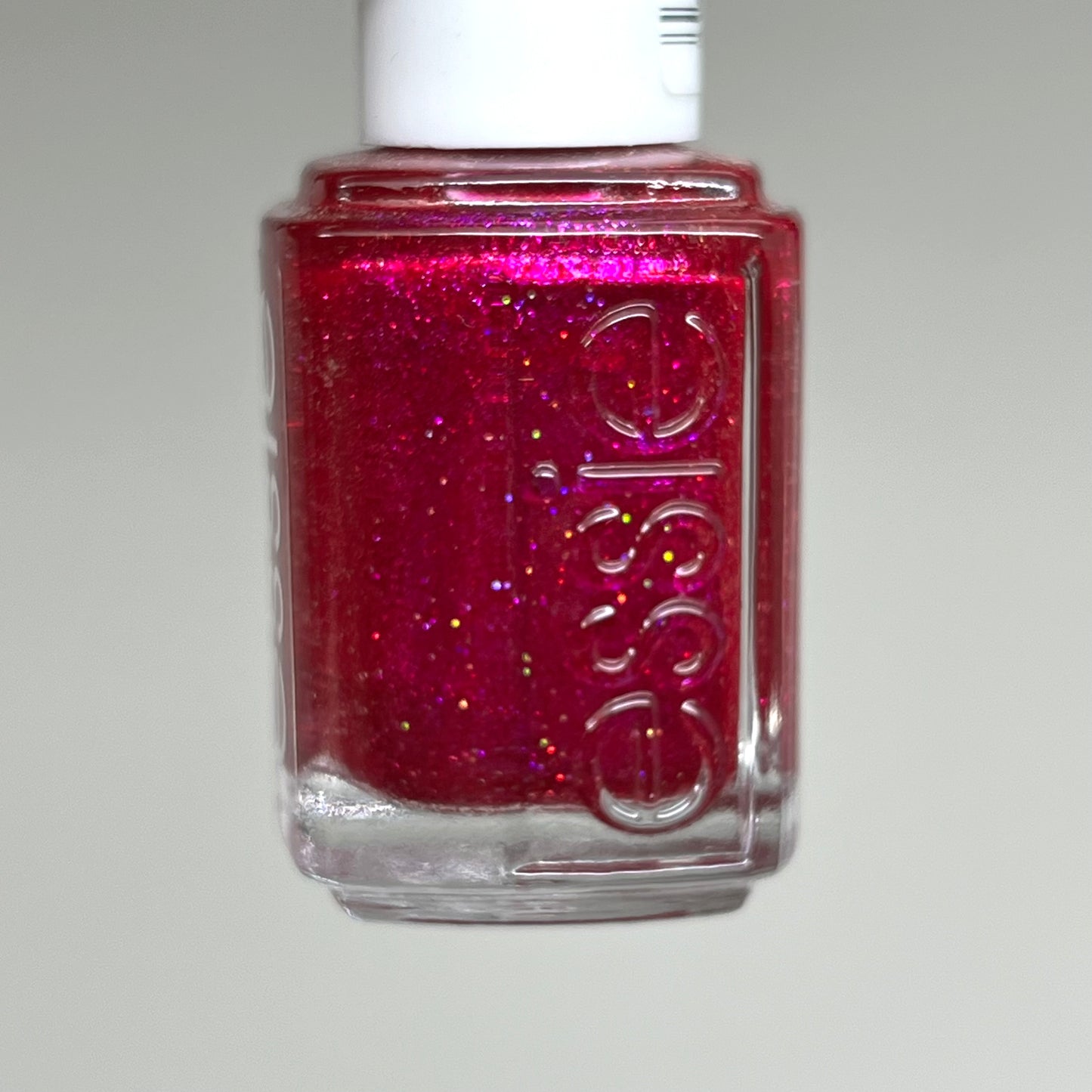 ESSIE (2 BOTTLES) Nail Polish Head Over Wheels Vivid Hot Pink Glitter .46oz 1647