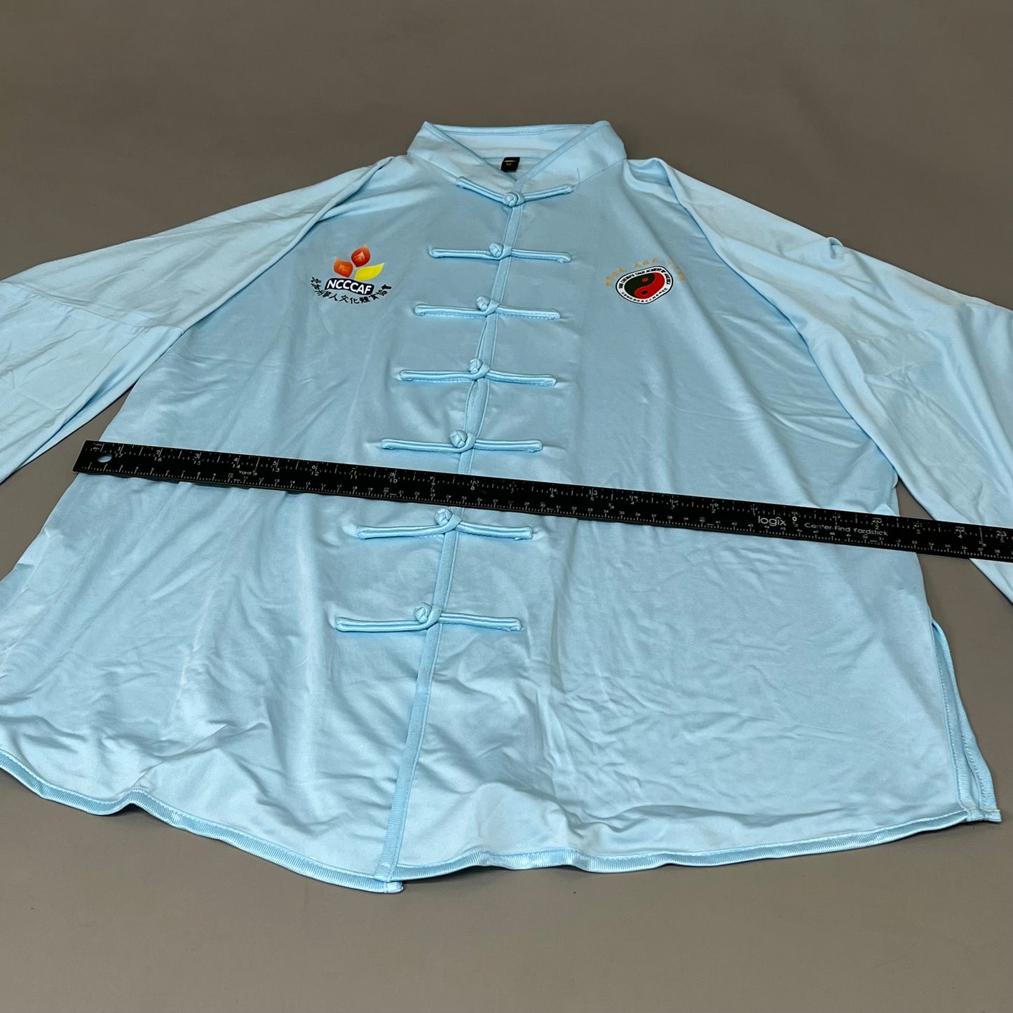 NCCCAF Yang Chengfu Academy of America Blue Uniform Set Unisex M Light Blue