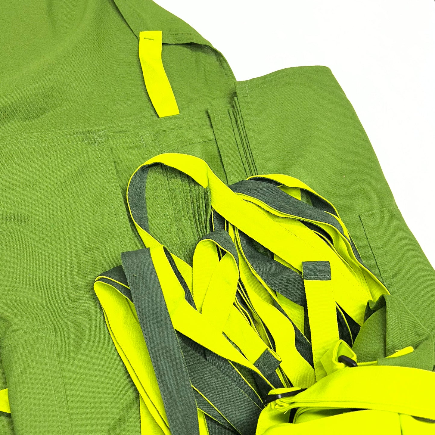ZA@ PANARA BREAD (10 PACK) Aprons W/ Adjustable Neck Strap & Pockets  33"x28" Green/Bright Green AP0297