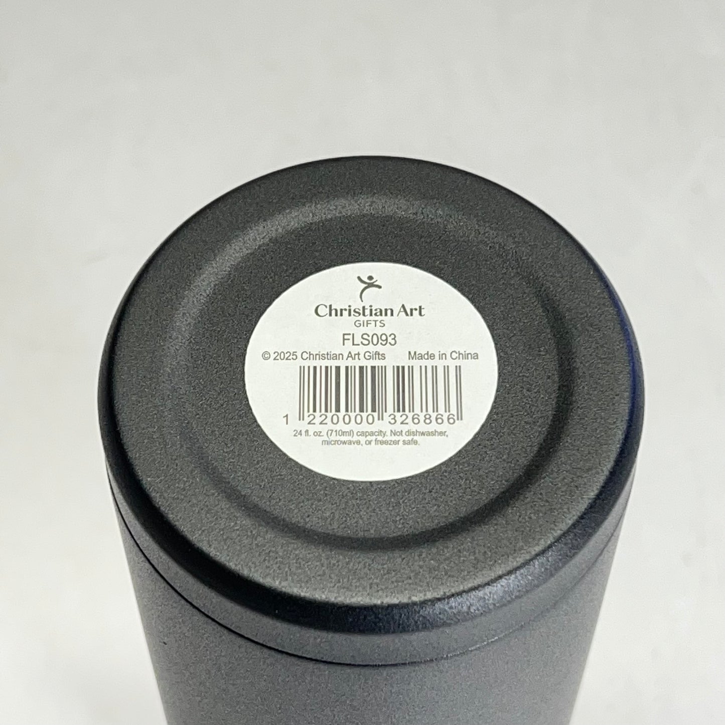 CHRISTIAN ART GIFTS Stand Firm Black Stainless Steel Water Bottle 24 Fl Oz Black