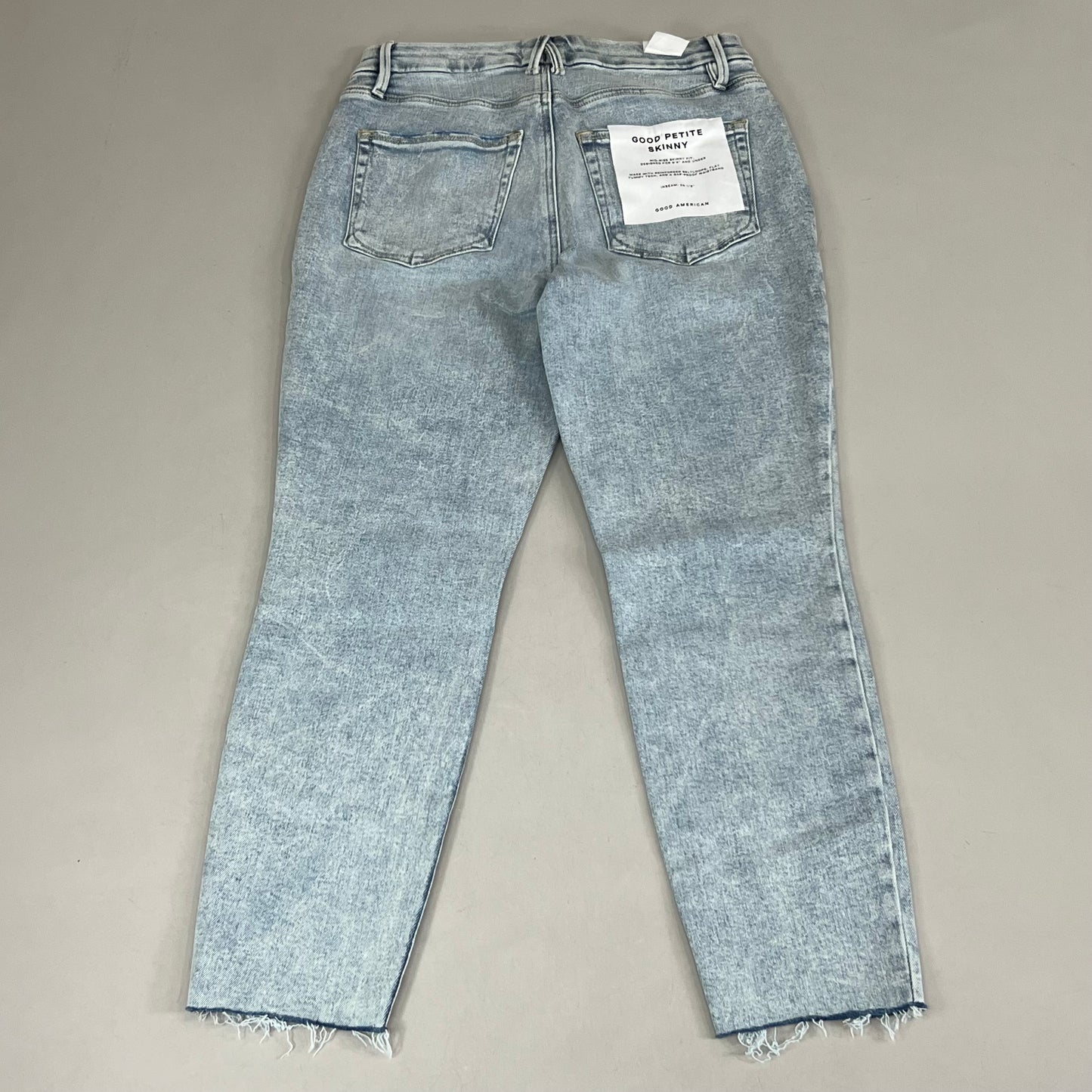 GOOD AMERICAN Good Petite Skinny Mid-Rise Jeans Women's Sz 8 Indigo649 GPSKC014T